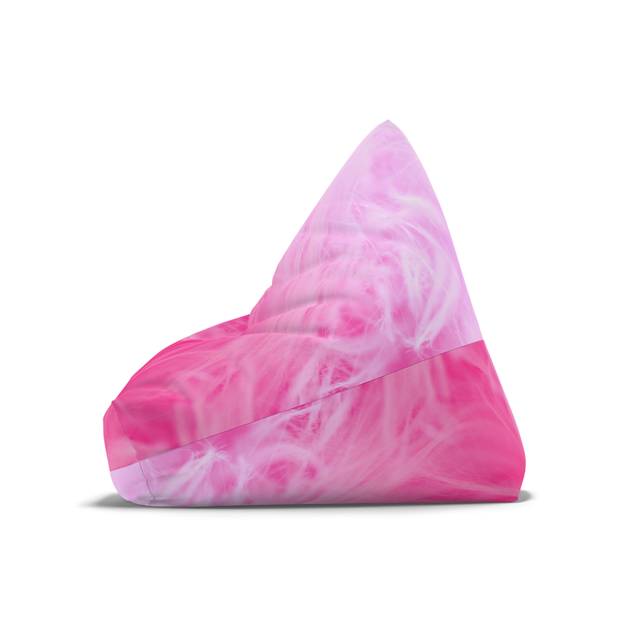 Pink Marble Bean Bag Cover — Soft Smoky Swirl Lounger Slipcover - Image 9
