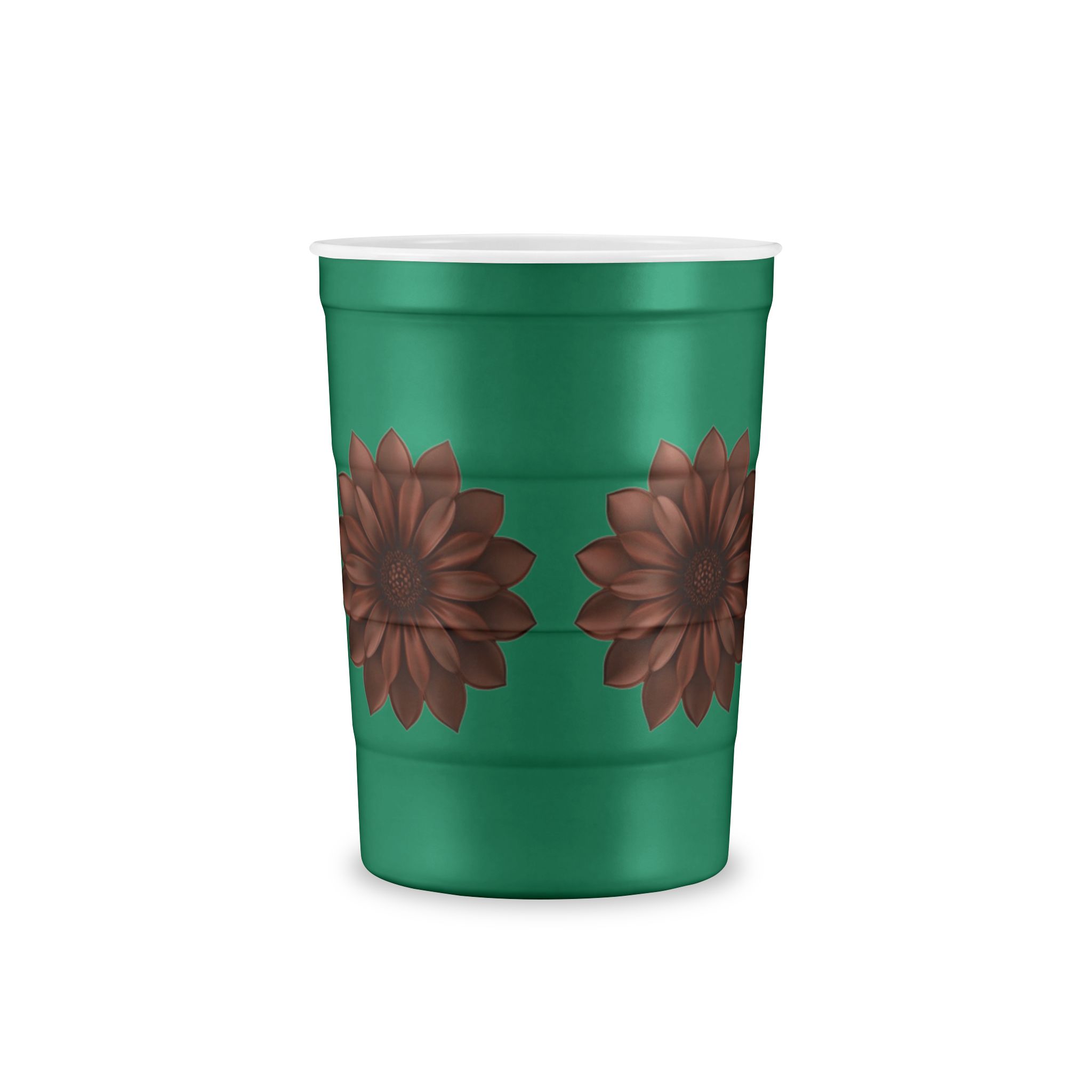 Floral Meadow Steel Cup — Reusable Insulated Cup with Wildflower Band - Image 9