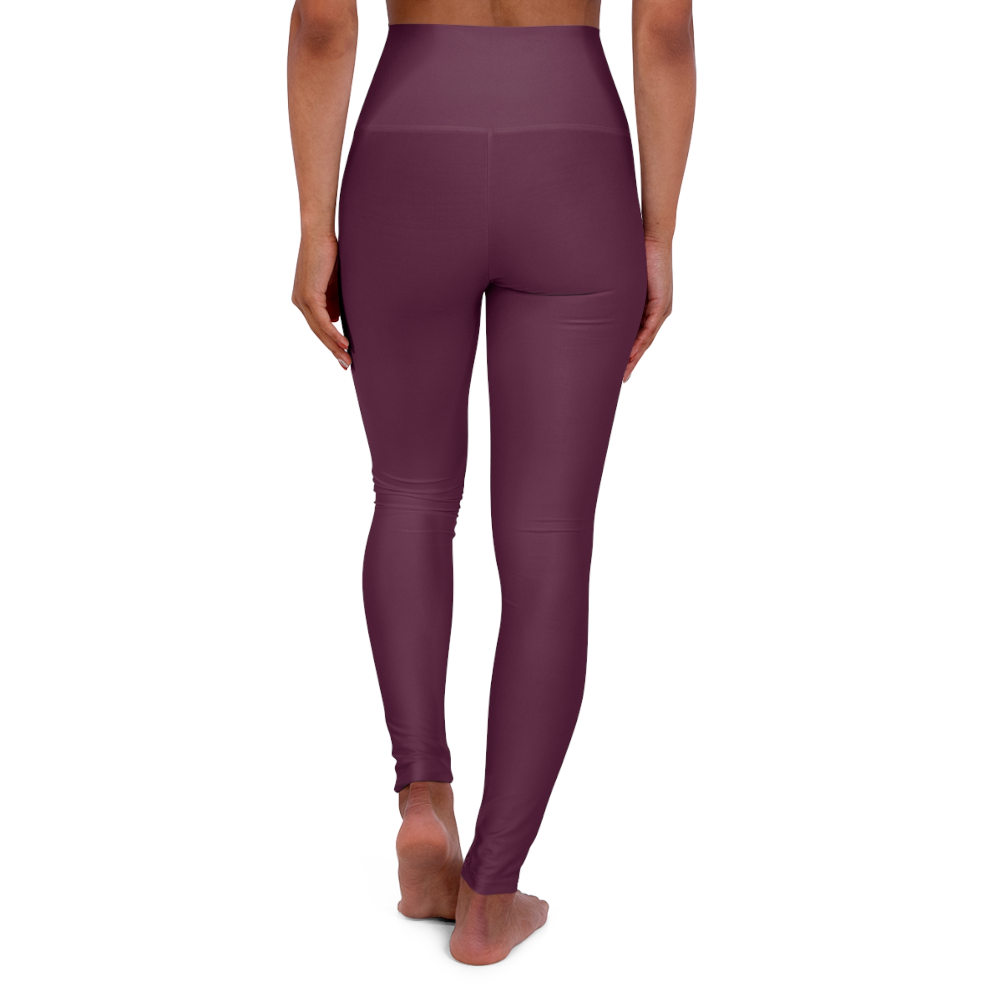High-Waist Yoga Leggings — Plum Seamless Activewear for Pilates & Everyday - Image 3