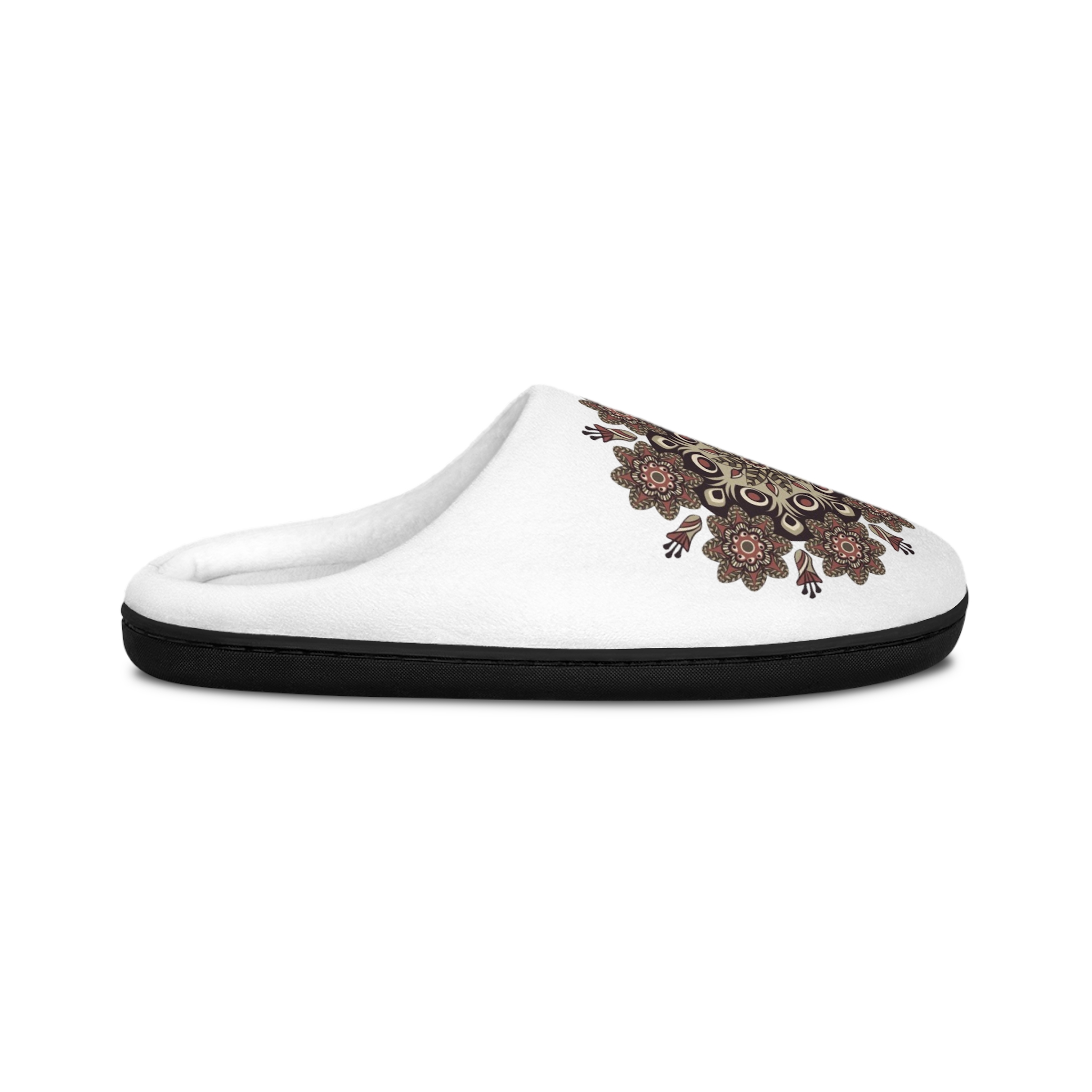Floral Mandala Women's Indoor Slippers — Cozy Boho Home Shoes - Image 2