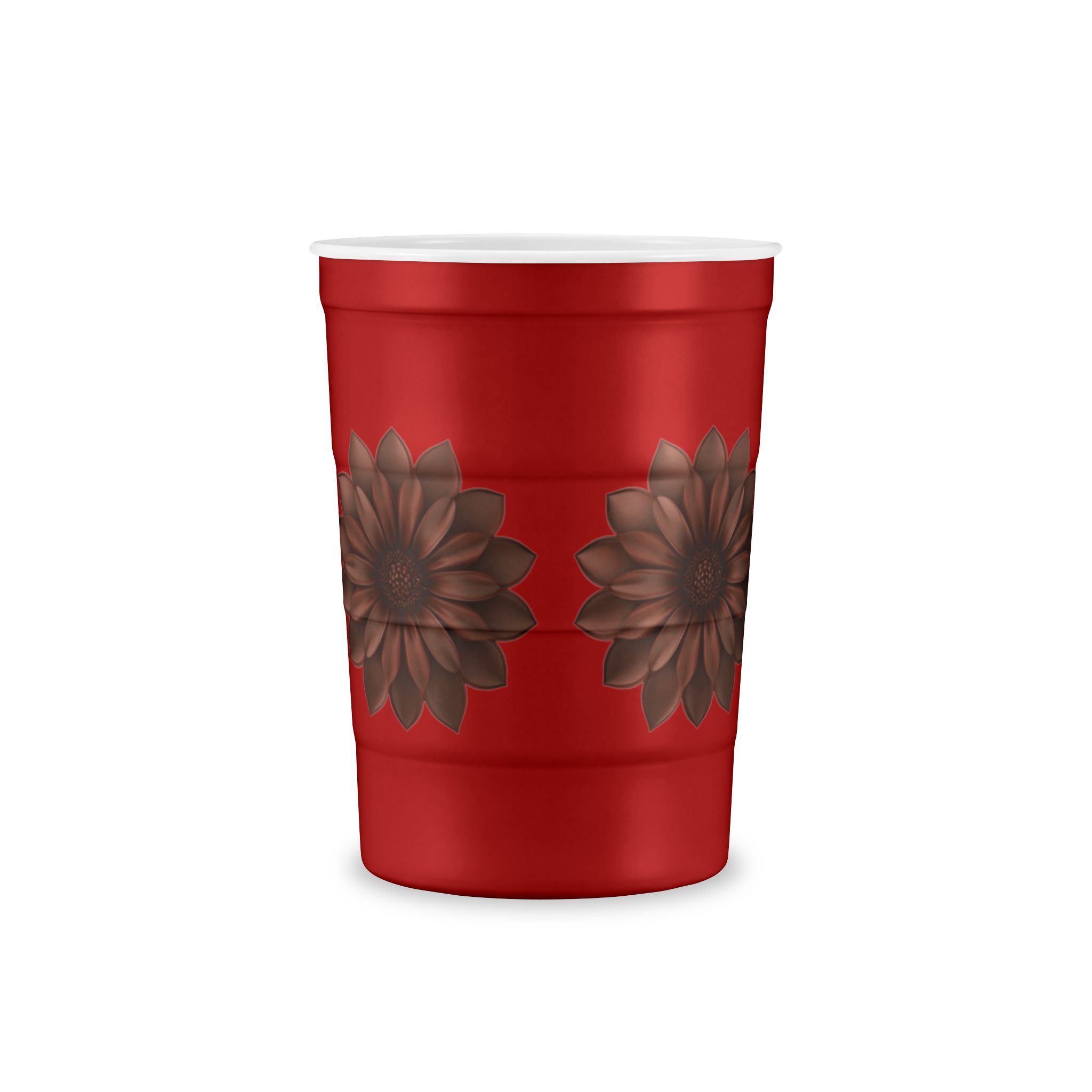 Floral Meadow Steel Cup — Reusable Insulated Cup with Wildflower Band - Image 5