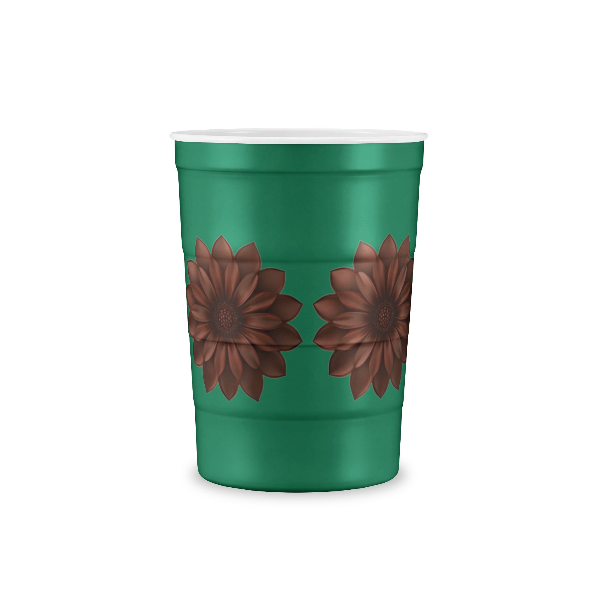 Floral Meadow Steel Cup — Reusable Insulated Cup with Wildflower Band - Image 11