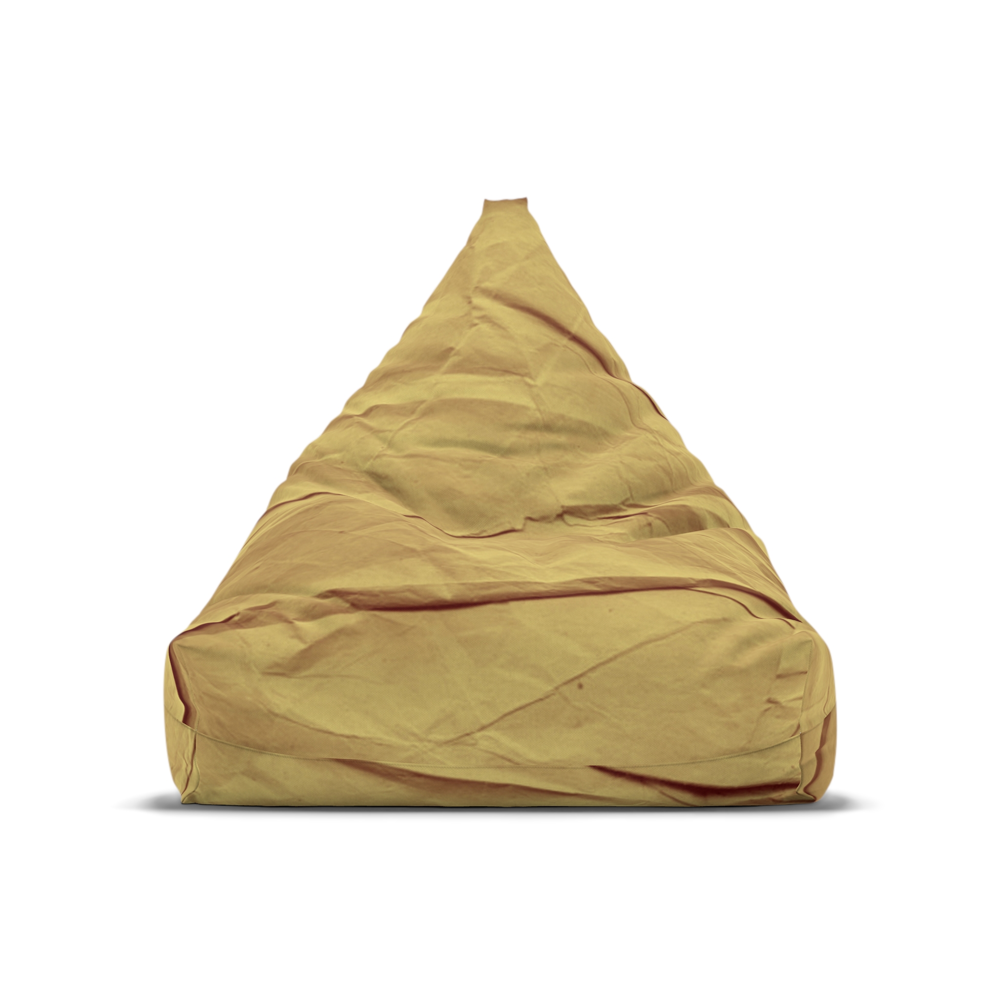 Bean Bag Cover — Mustard Cotton Replacement Slipcover - Image 6