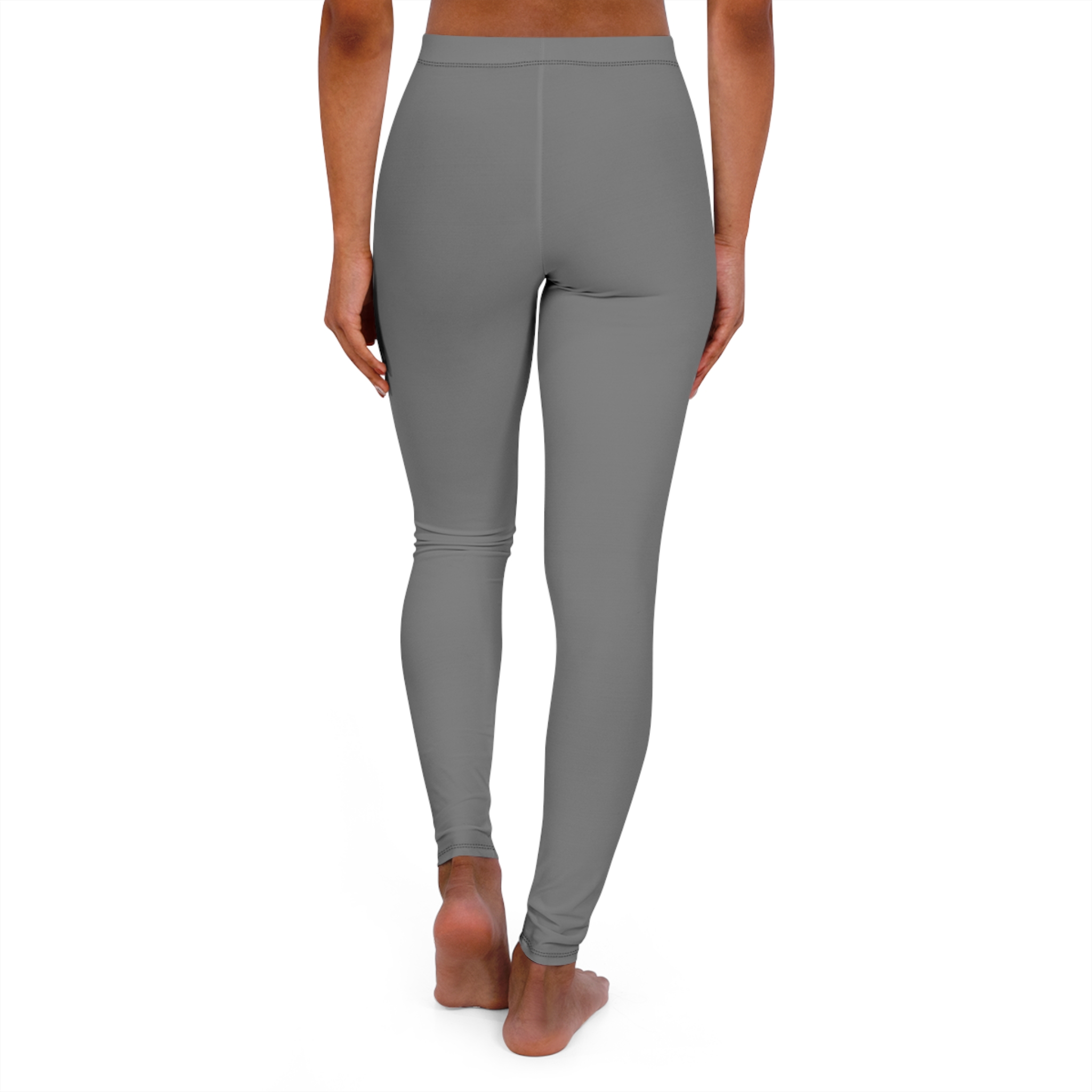 Women's Grey Everyday Spandex Leggings — Comfort Stretch AOP - Image 3