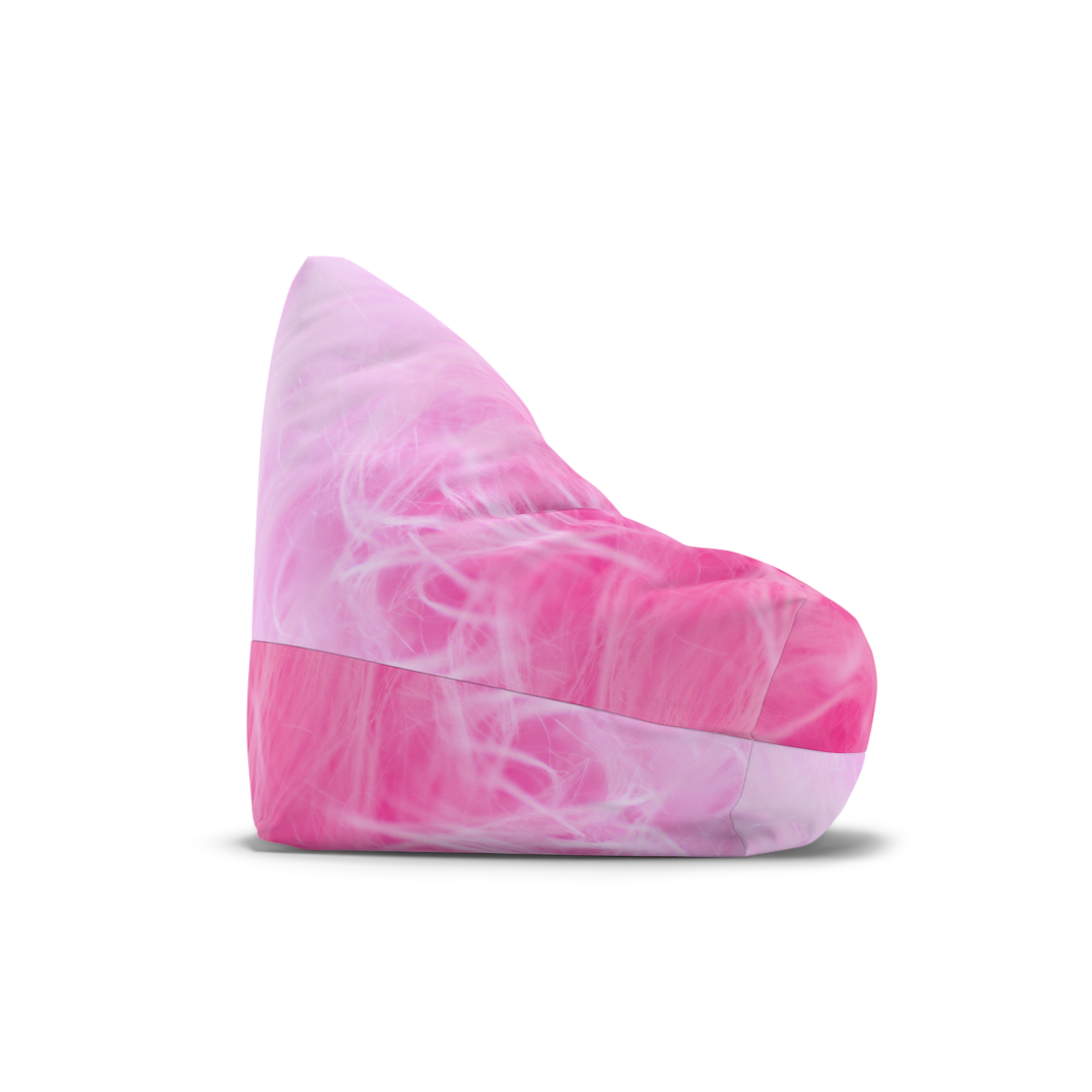 Pink Marble Bean Bag Cover — Soft Smoky Swirl Lounger Slipcover - Image 4