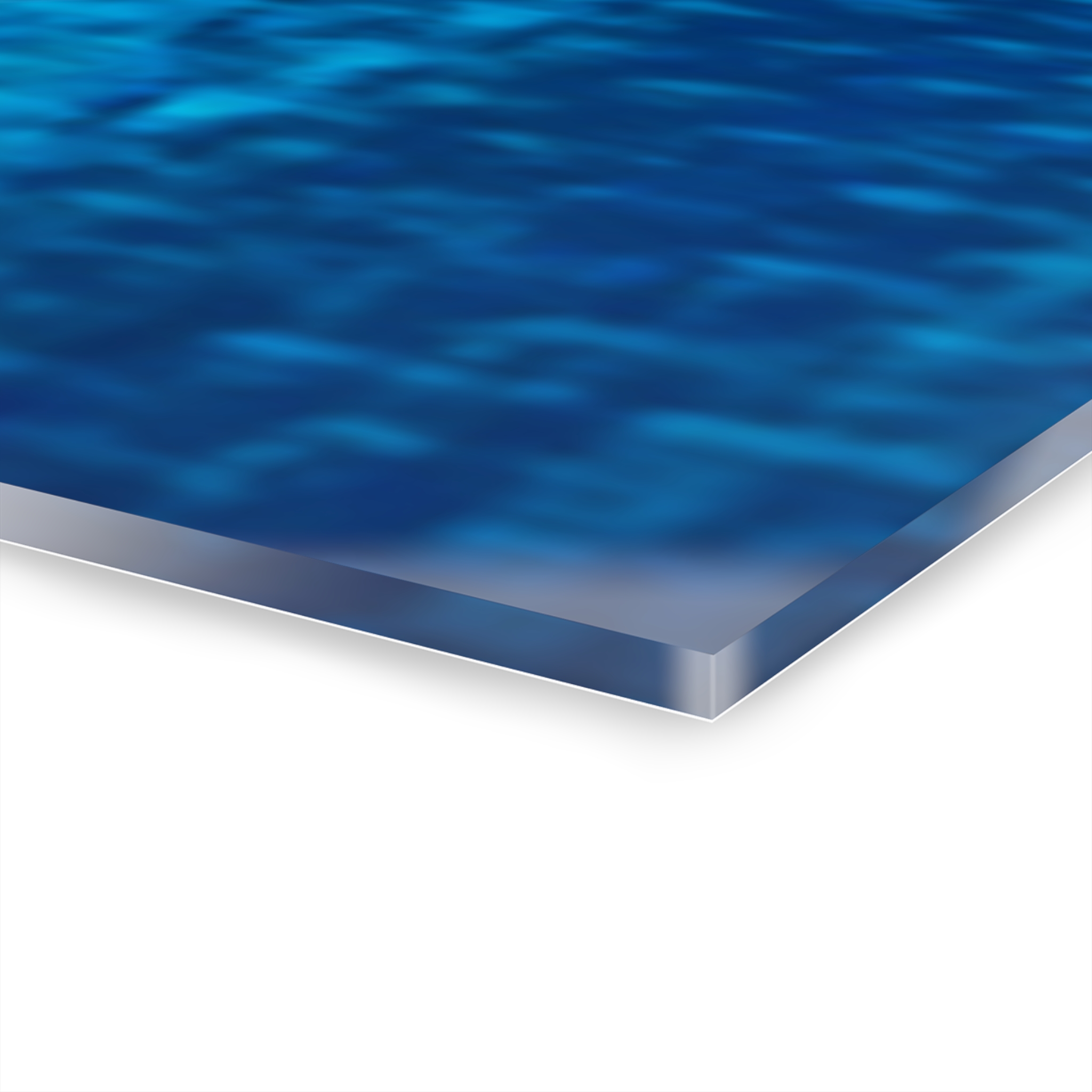 Abstract Blue & Purple Triptych Acrylic Wall Art - Image 4