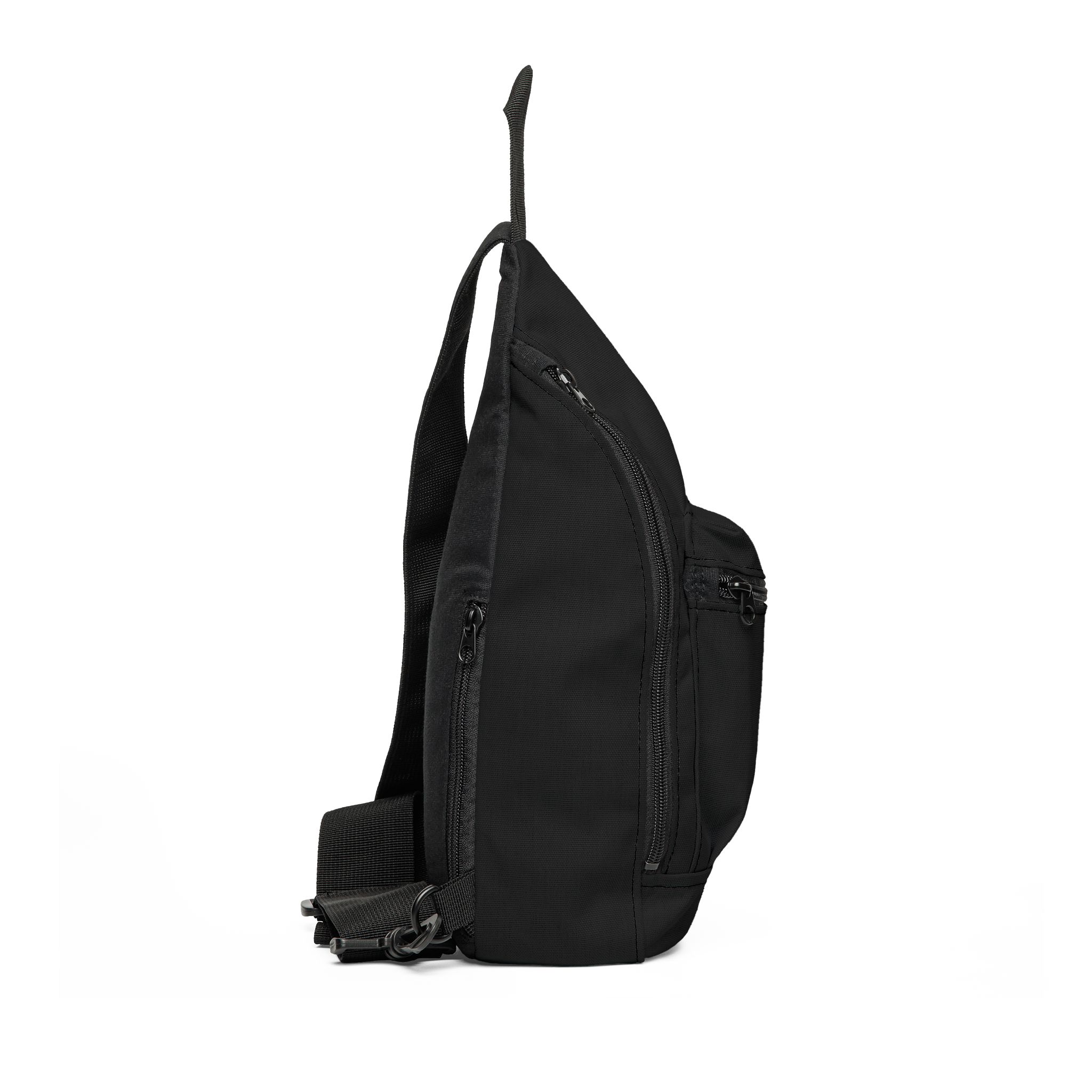 Minimal Black Sling Bag — Compact Crossbody Daypack for Travel & Commuting - Image 3