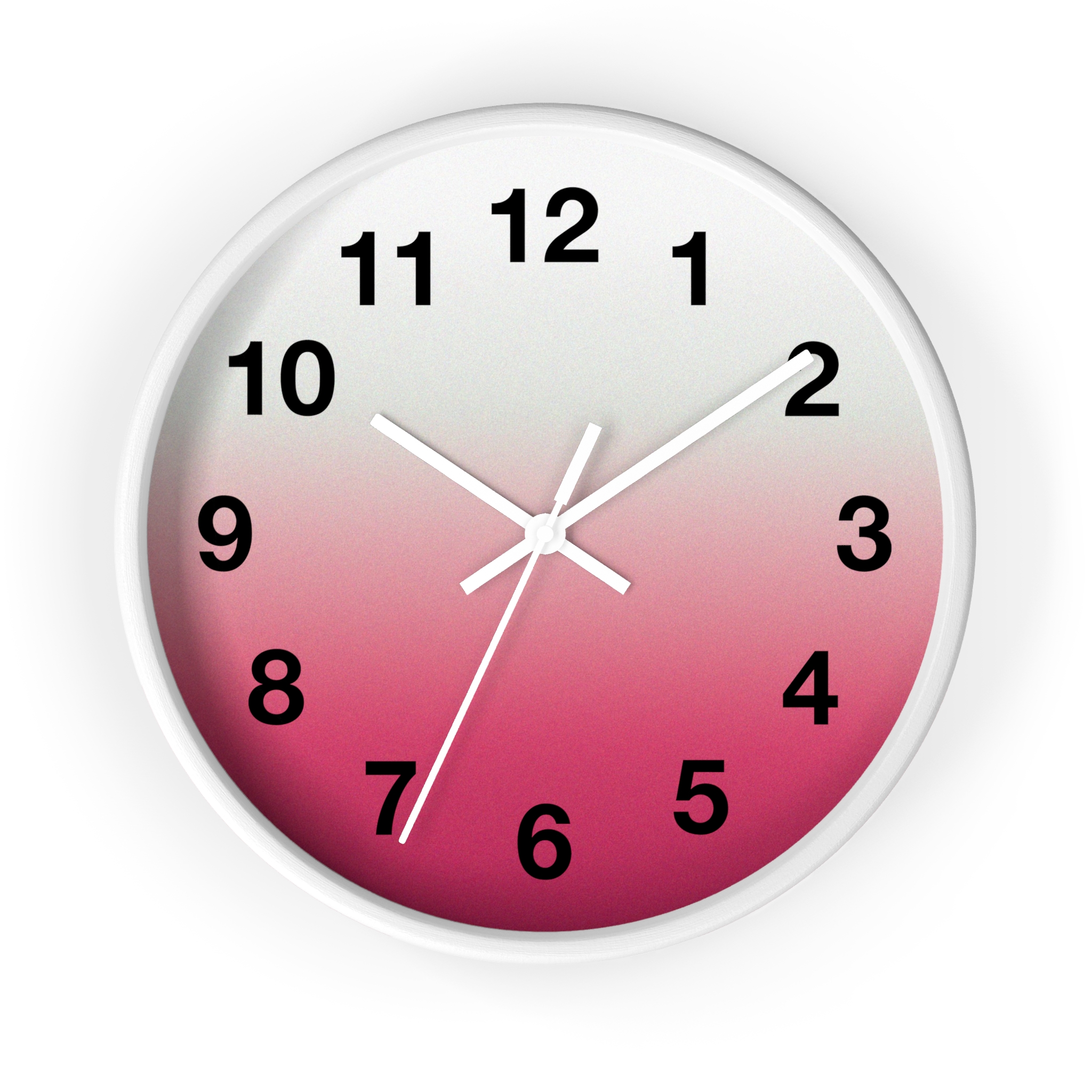 Pink Ombre Wall Clock — Modern Gradient Timepiece for Home & Office - Image 10