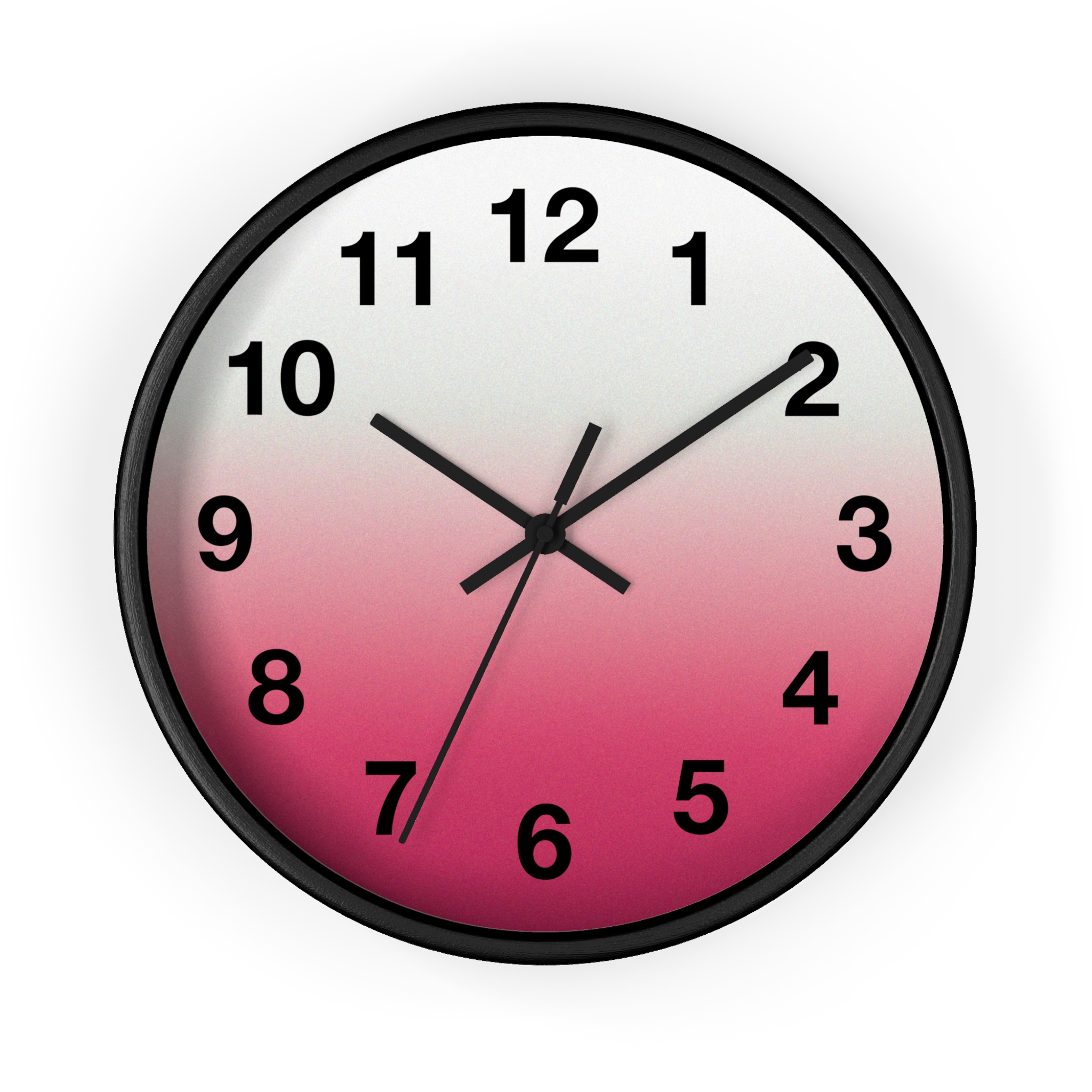 Pink Ombre Wall Clock — Modern Gradient Timepiece for Home & Office - Image 2