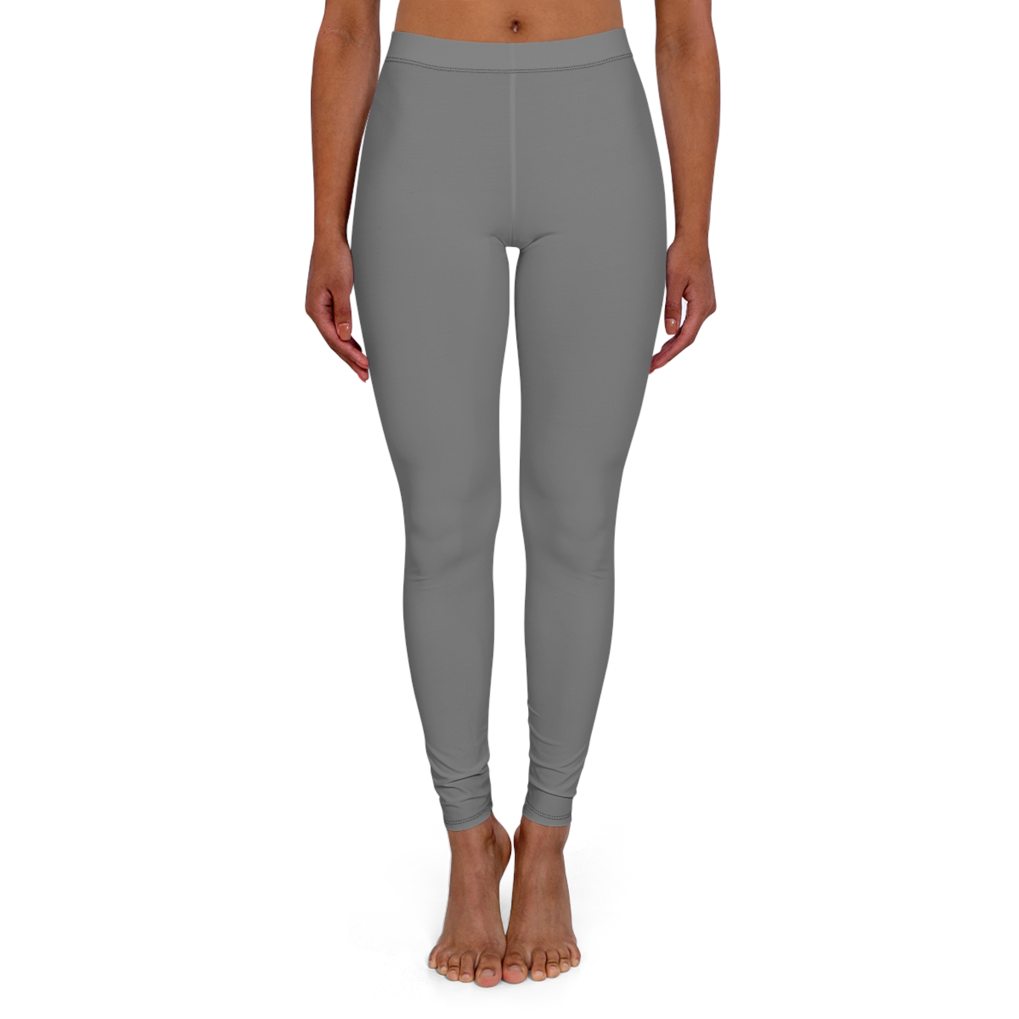 Women's Grey Everyday Spandex Leggings — Comfort Stretch AOP - Image 2