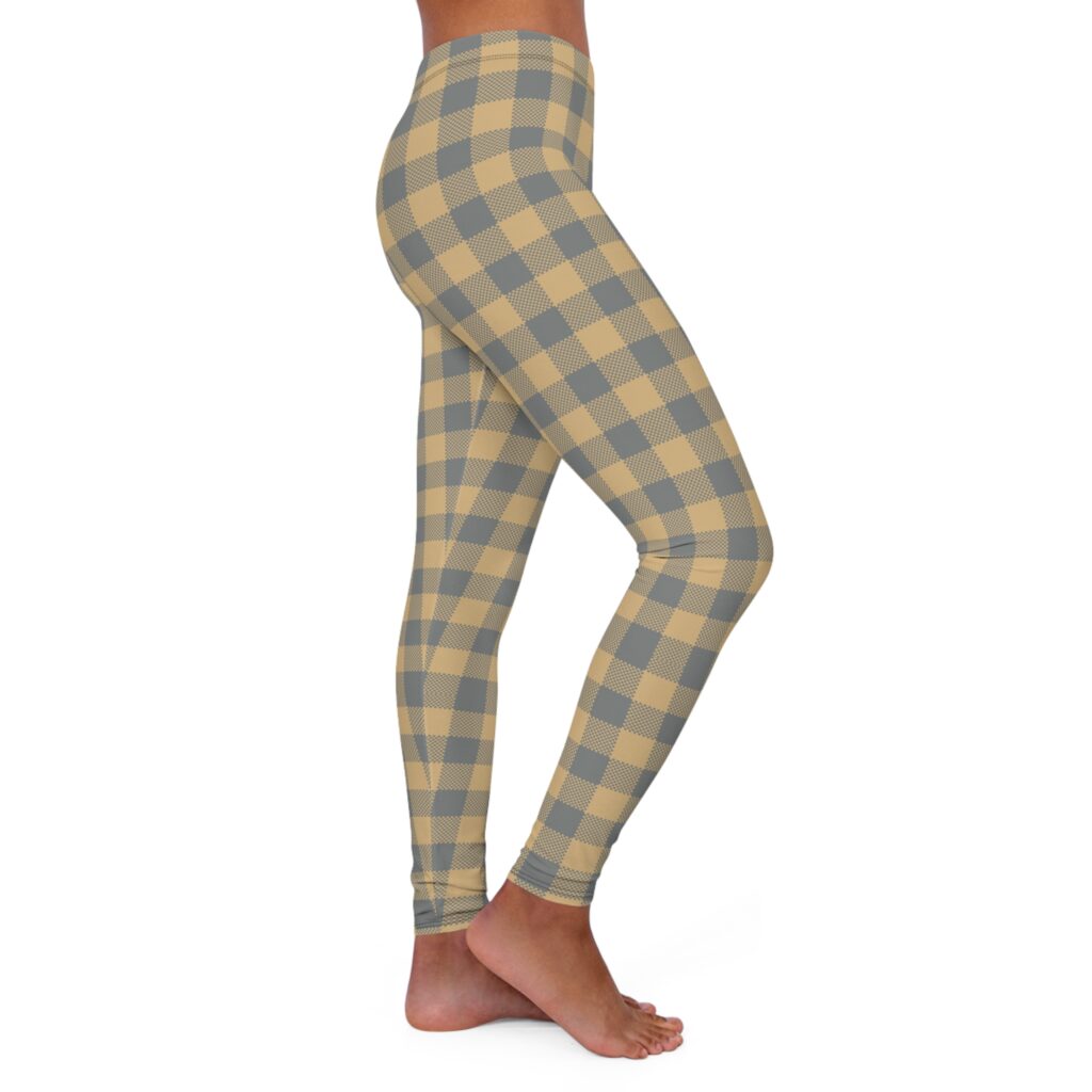 Buffalo Plaid Leggings — Women's Plaid Spandex Activewear