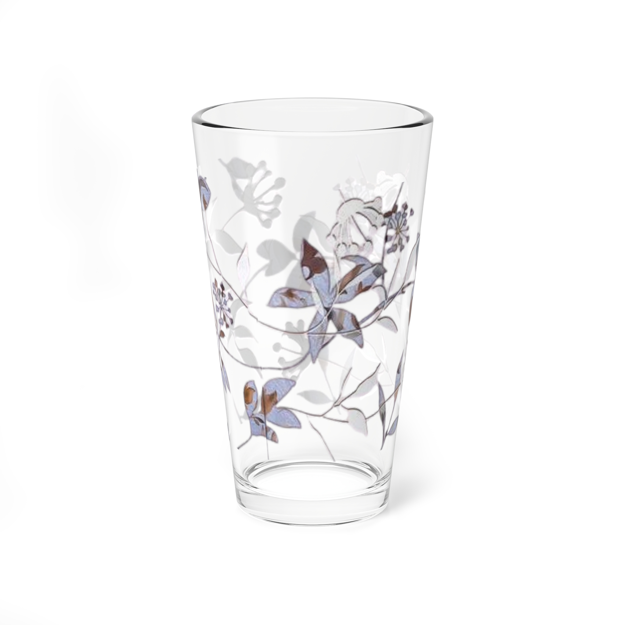 Floral Vine 16oz Mixing Glass — Botanical Cocktail Mixing Tumbler - Image 5