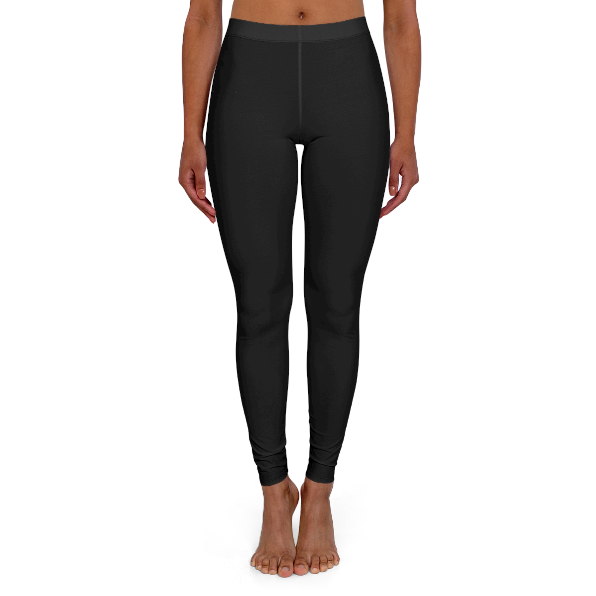 Women's Black Performance Leggings — Casual Spandex Yoga & Everyday Activewear - Image 2