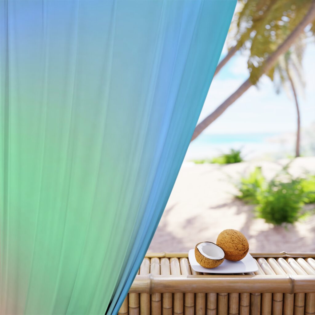 Pastel Ombre Window Curtain