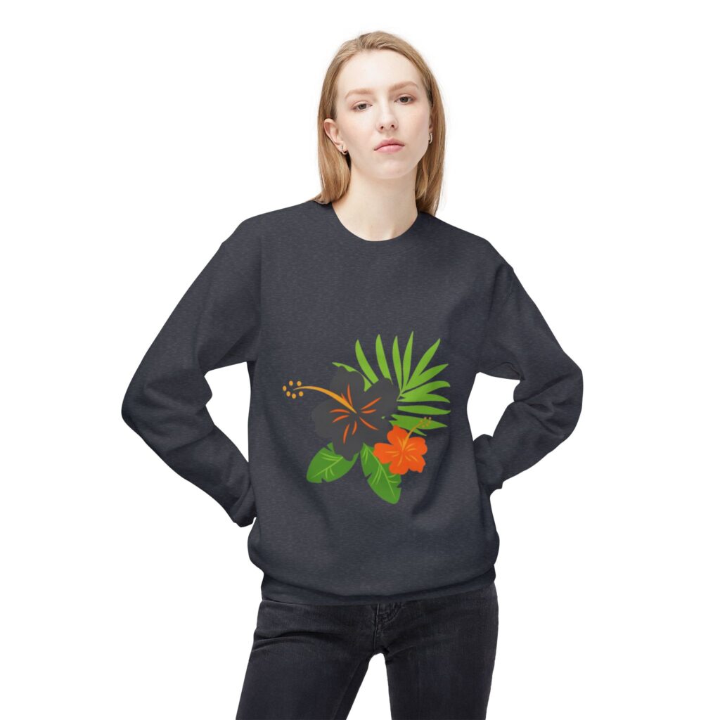 Tropical Floral Botanical Crewneck Sweatshirt