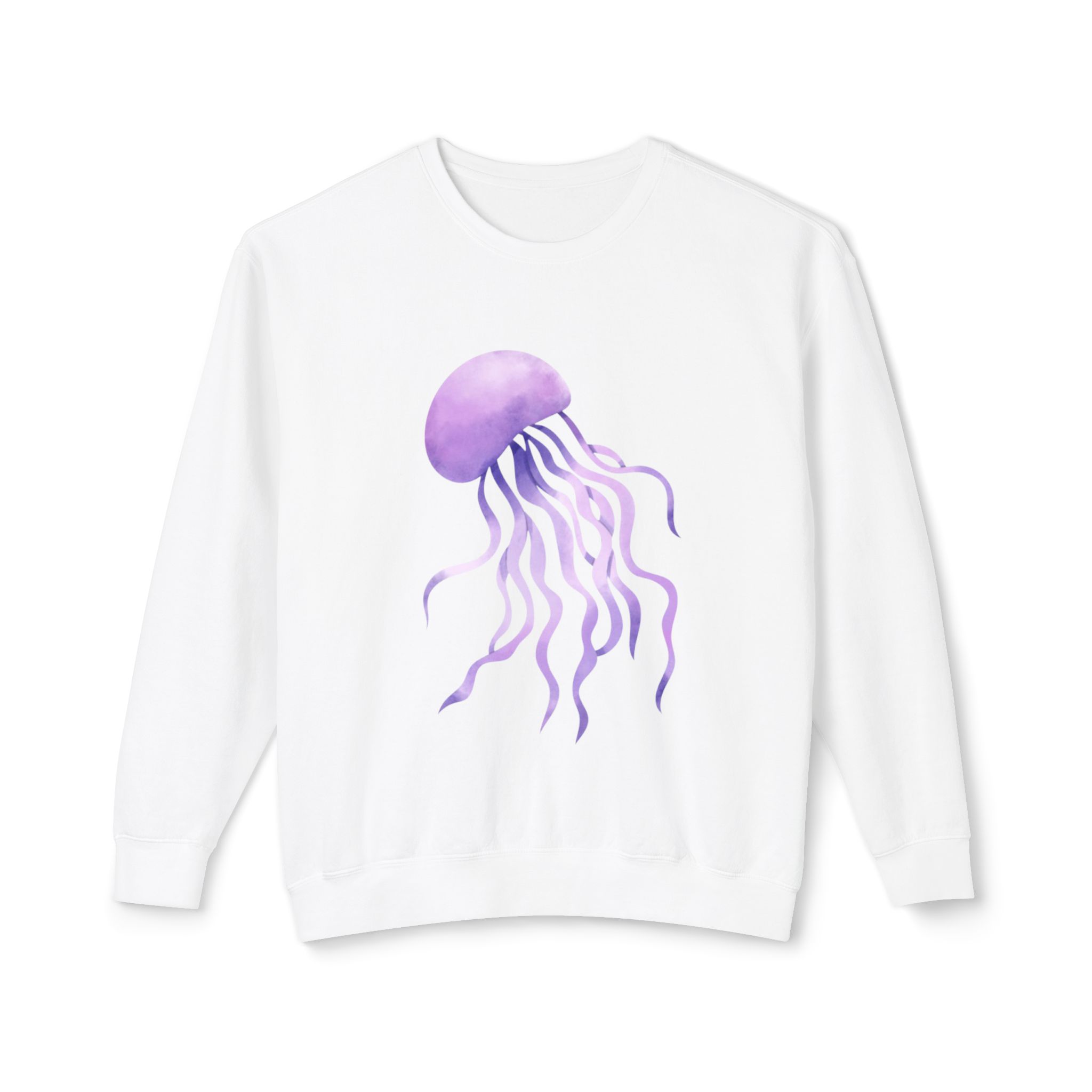 Purple Jellyfish Ocean-Inspired Sweatshirt - Image 5