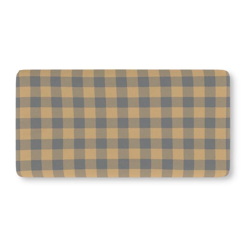 Mustard & Slate Buffalo Check Baby Fitted Crib Sheet