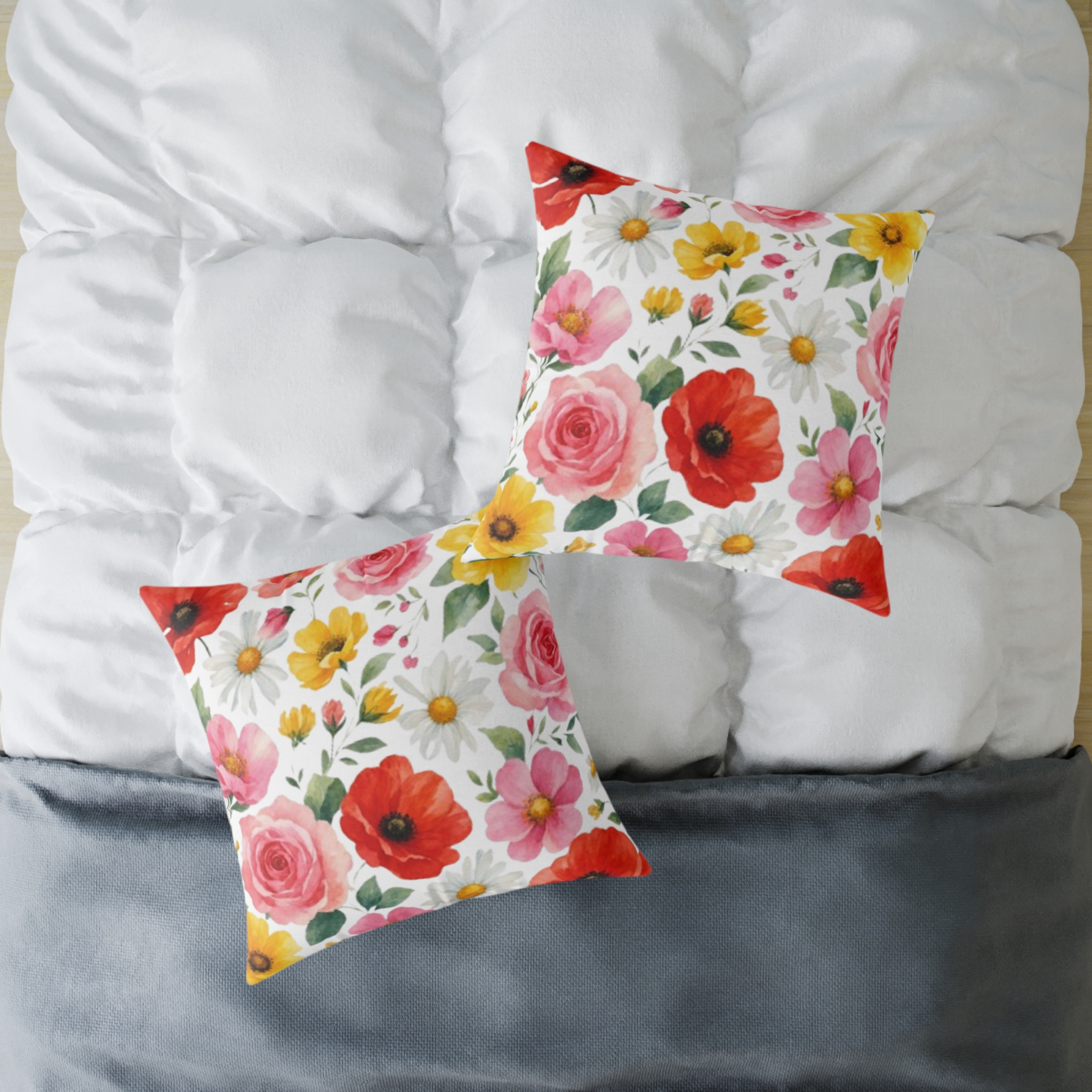 Floral Garden Square Pillow - Image 20