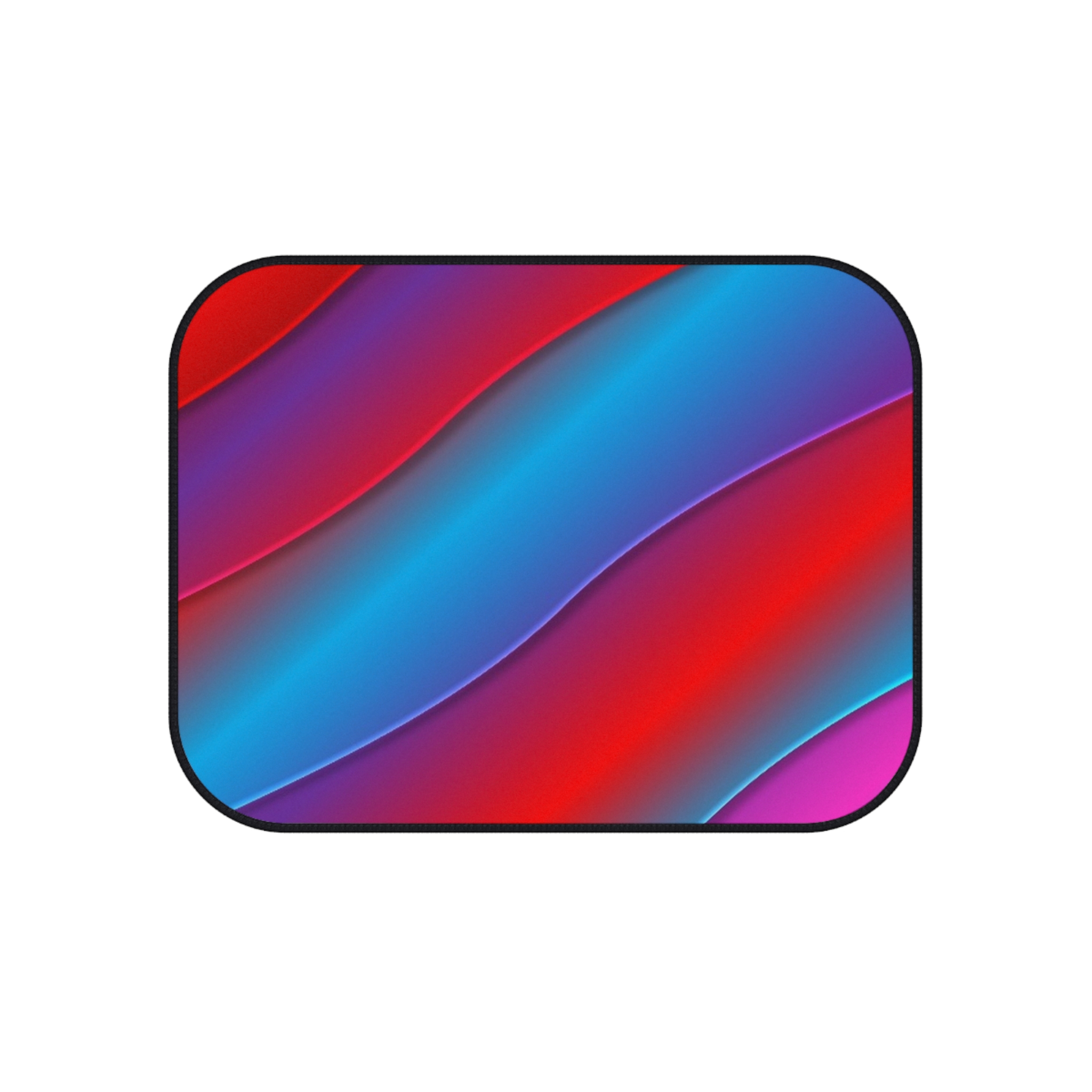 Vibrant Color Wave Car Mats Set of 4 - Image 4