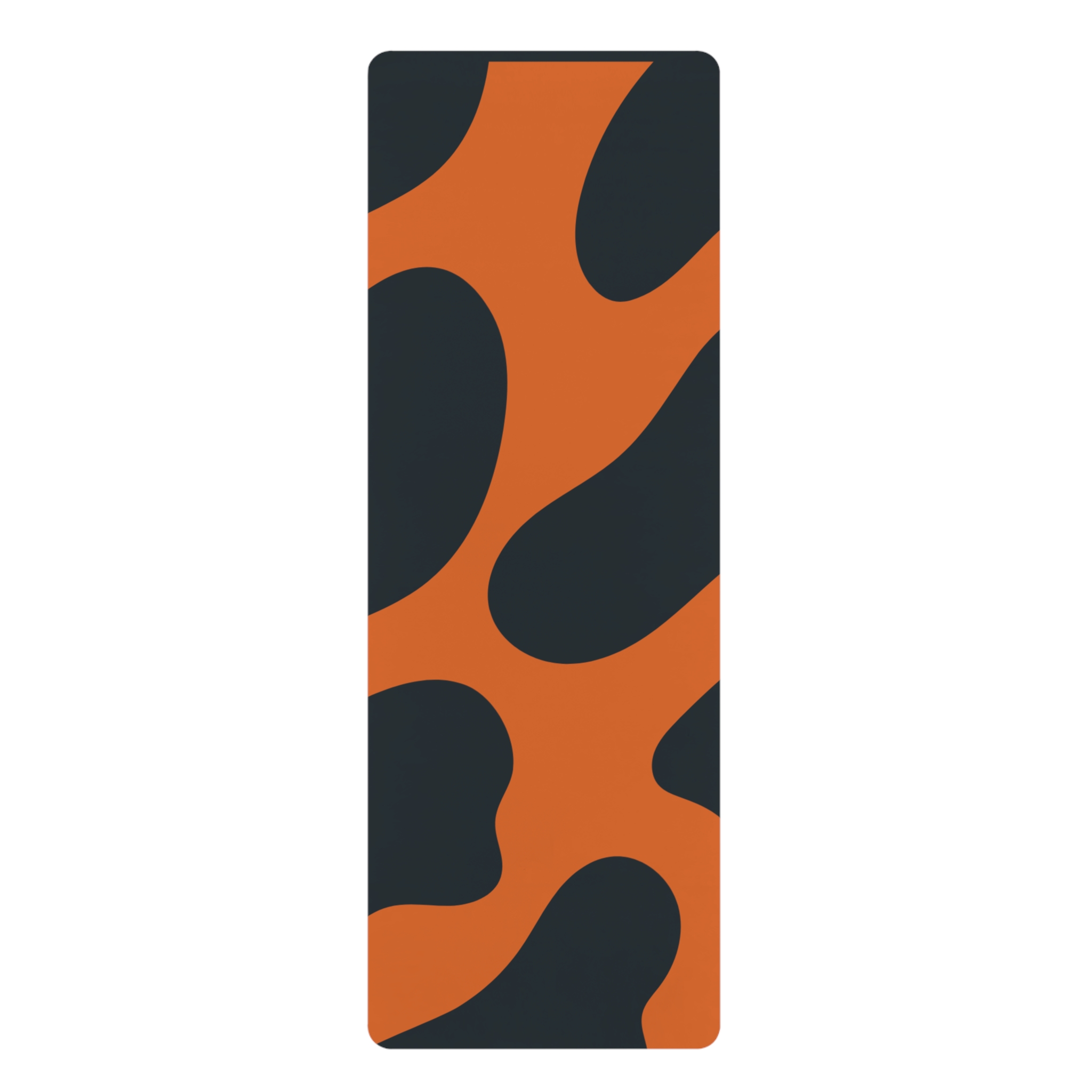 Cheetah Stripe Yoga Mat — Non-Slip Rubber Mat with Bold Orange & Black Pattern - Image 2