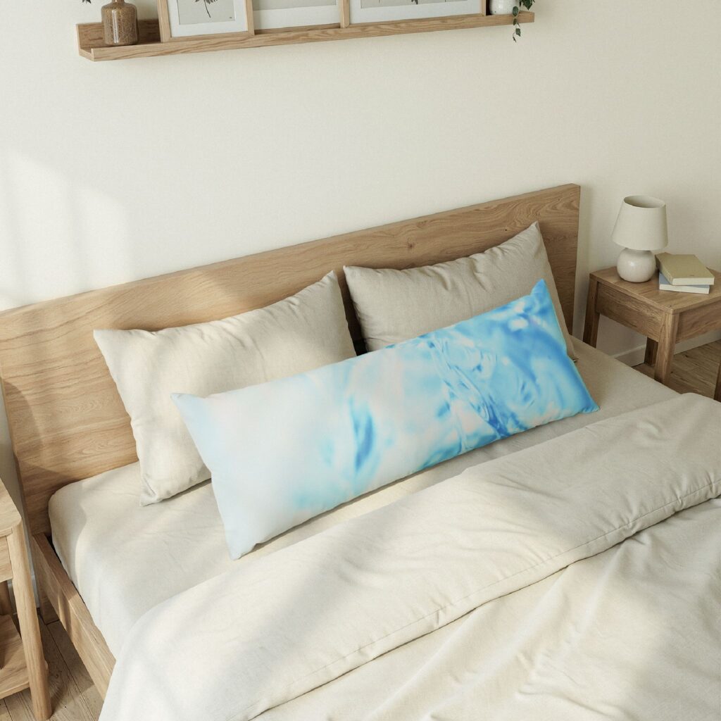 Blue Watercolor Body Pillow