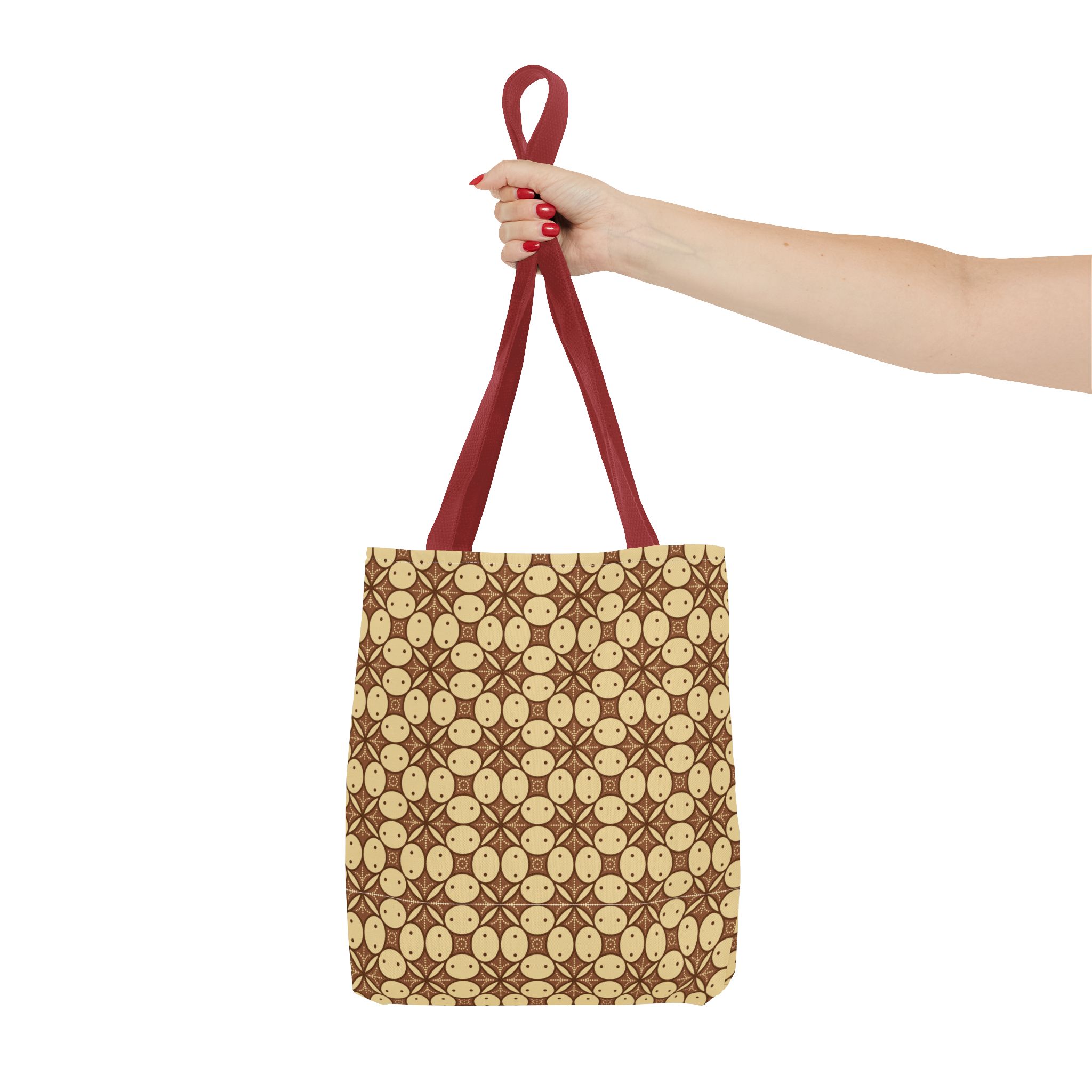 Retro Smiley Face Pattern Tote Bag - Image 19
