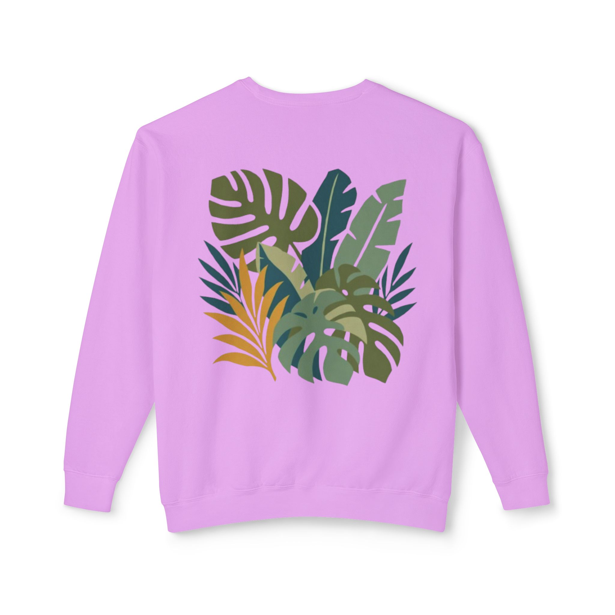 Tropical Leaf Botanical Print Sweatshirt - Image 50