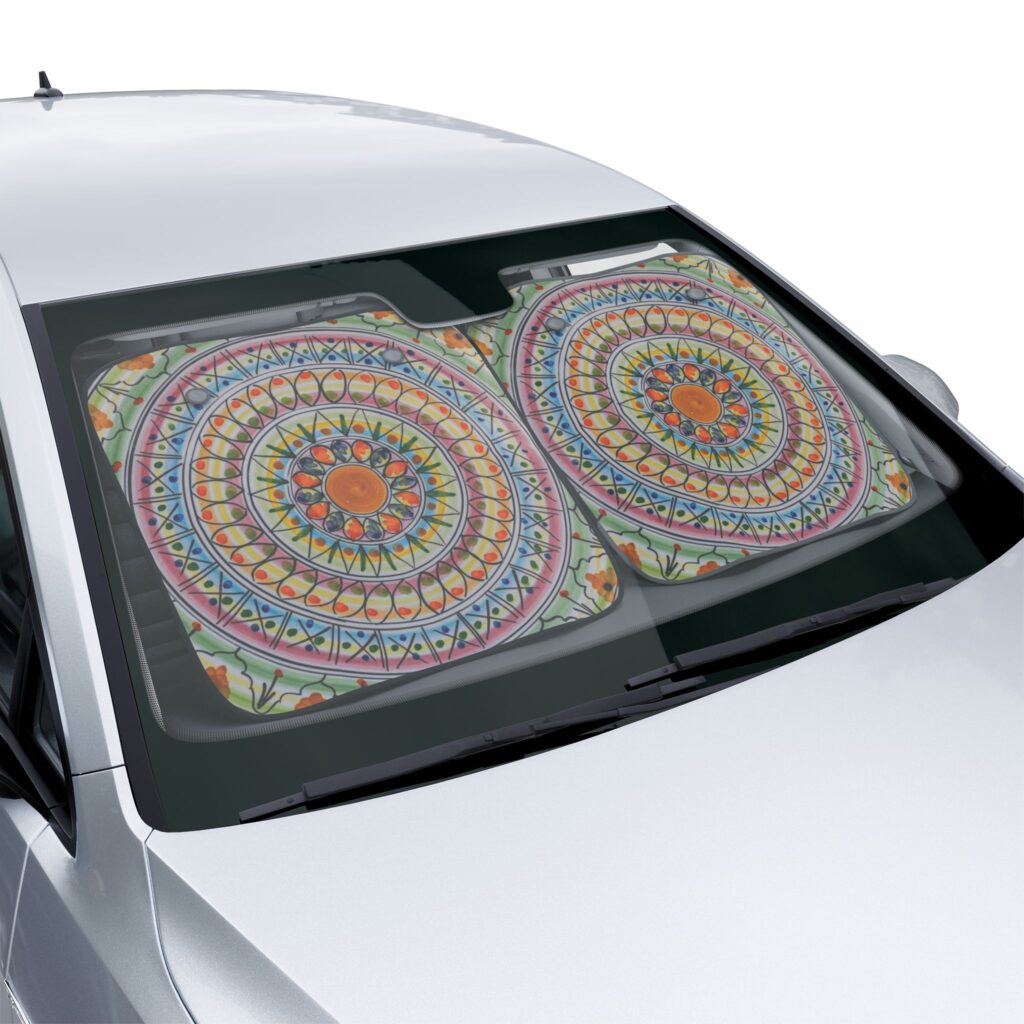 Colorful Mandala Car Sun Shade