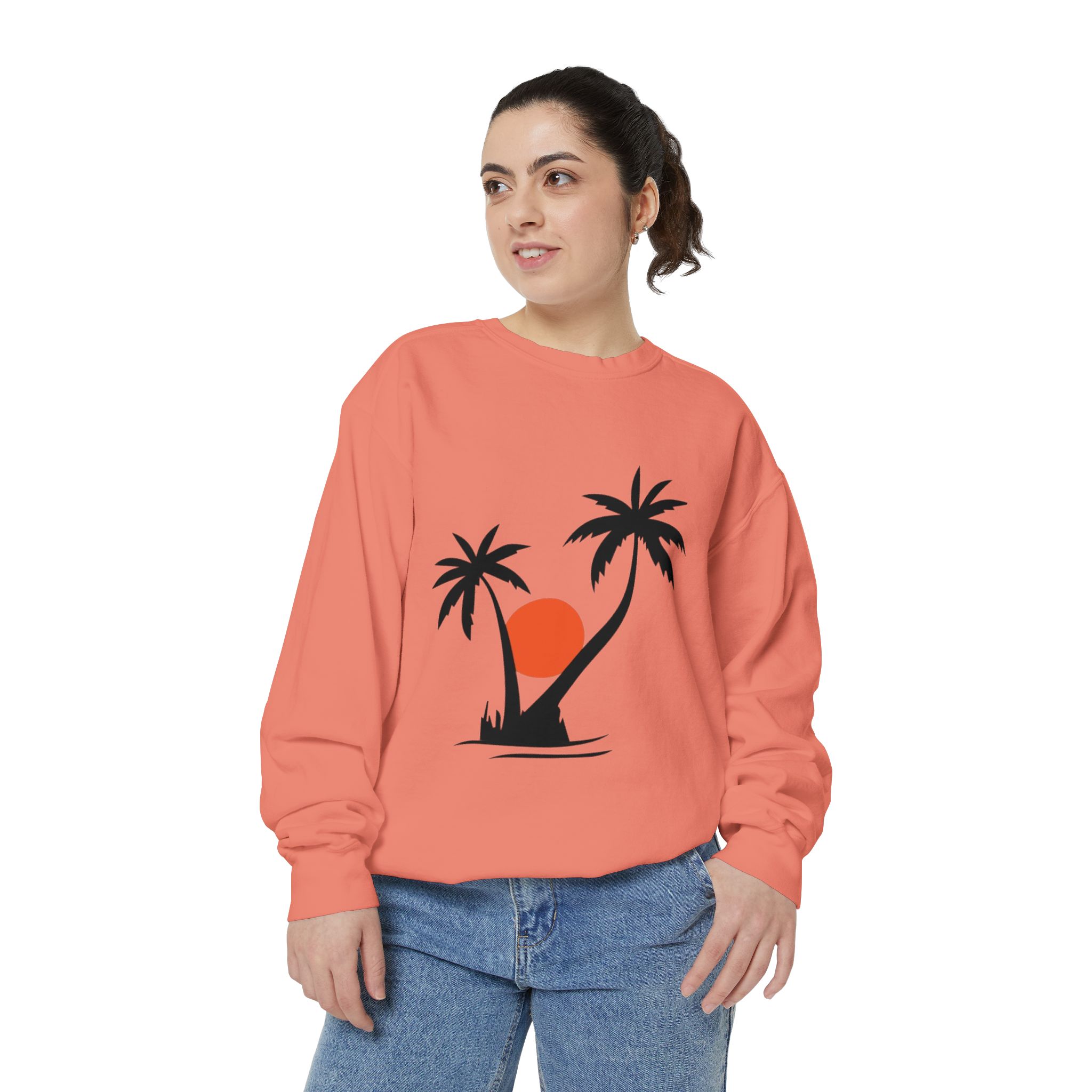 Tropical Palm Tree Sunset Sweatshirt - Image 15
