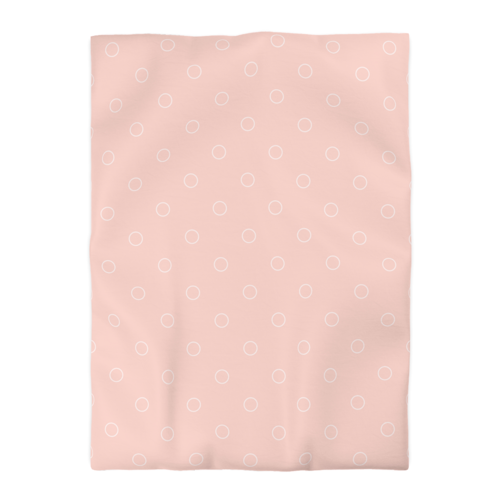Pink Minimalist Circle Pattern Microfiber Duvet Cover - Image 19