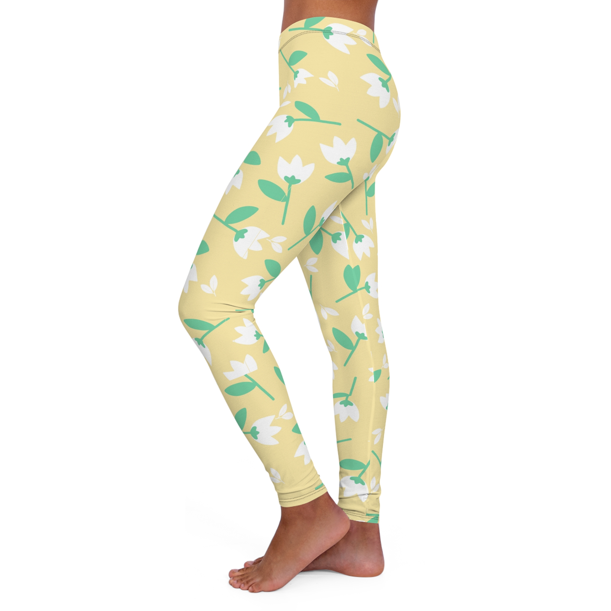 Floral Pattern Leggings – Spring Botanical Activewear - Image 7