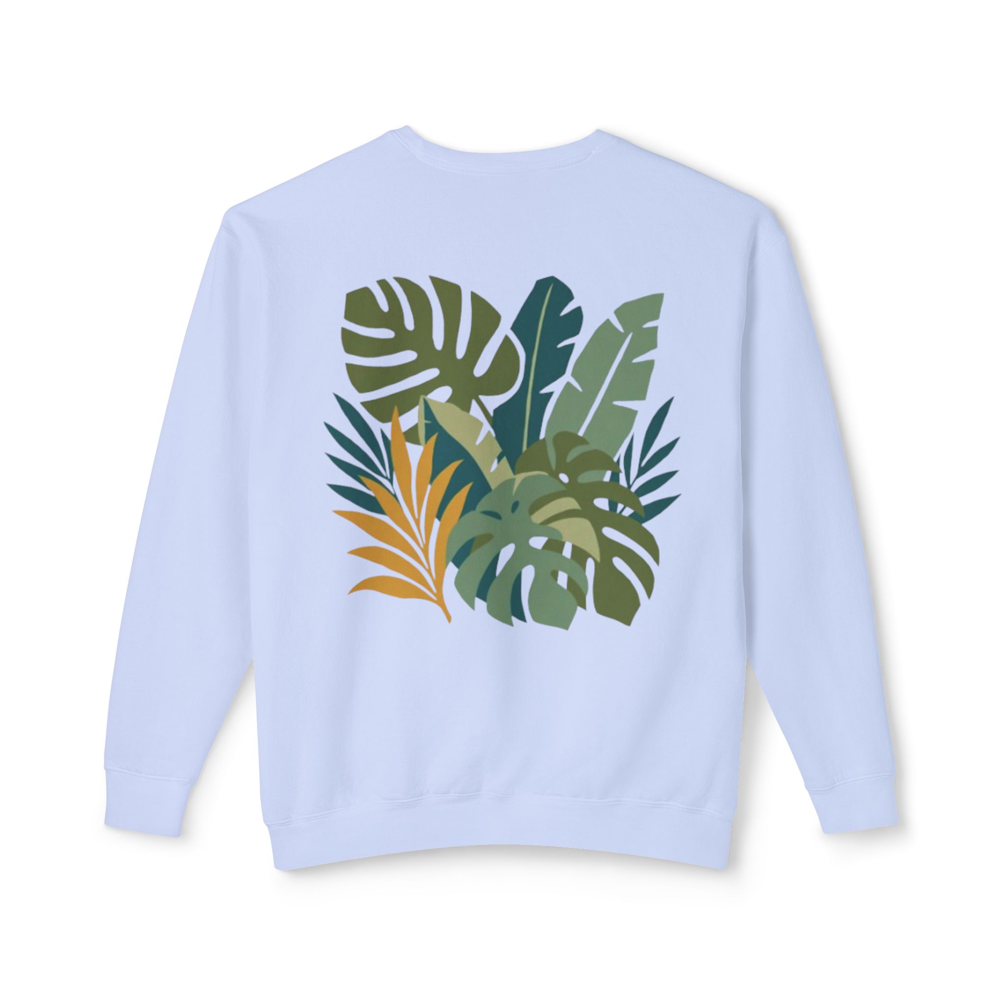 Tropical Leaf Botanical Print Sweatshirt - Image 38