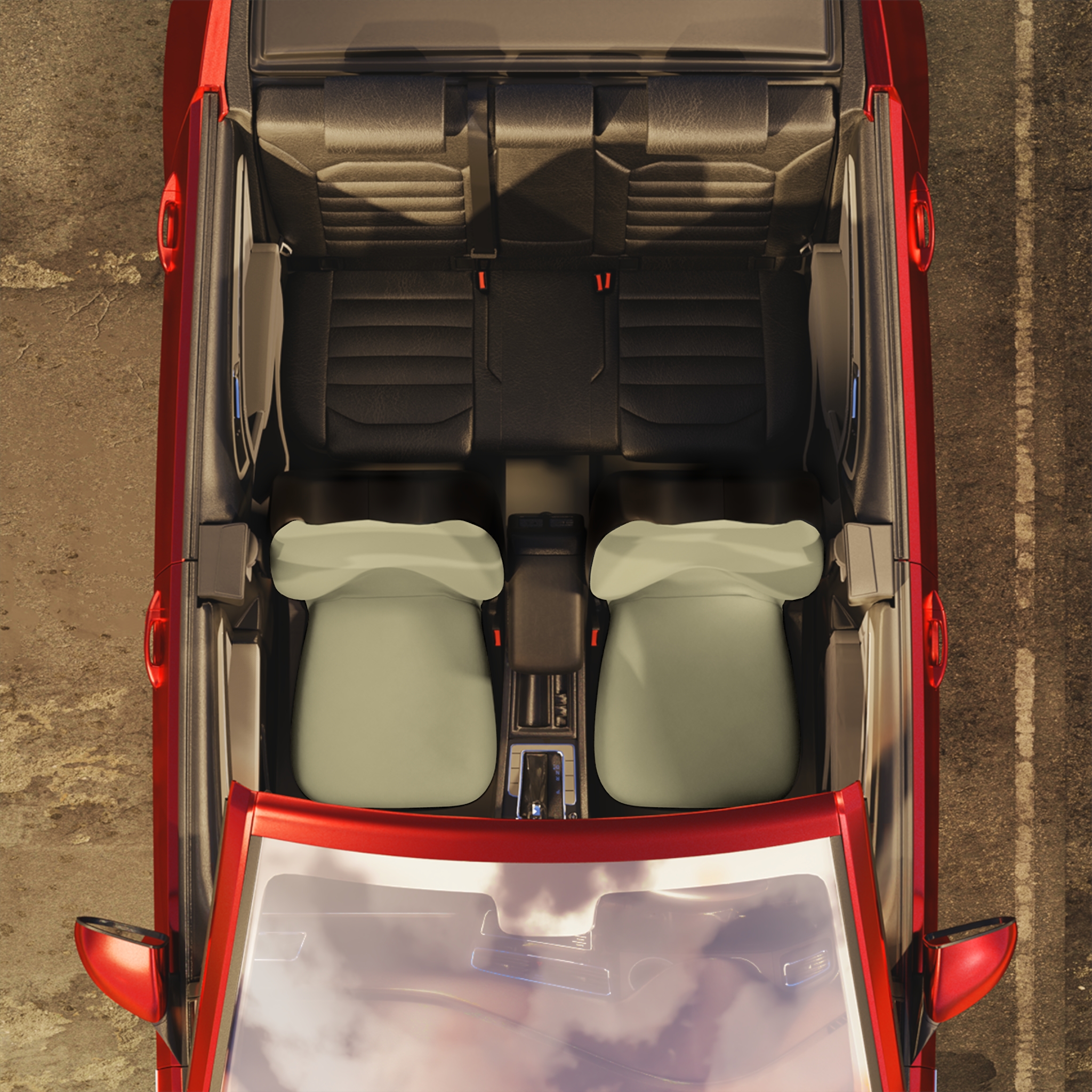 Custom Beige Car Seat Covers - Image 6