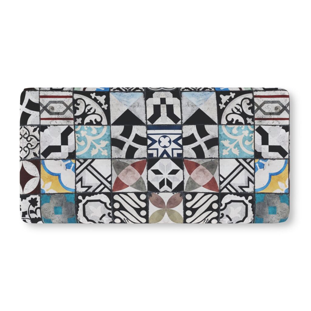 Crib Sheet — Vintage Tile Patchwork Fitted Baby Crib Sheet