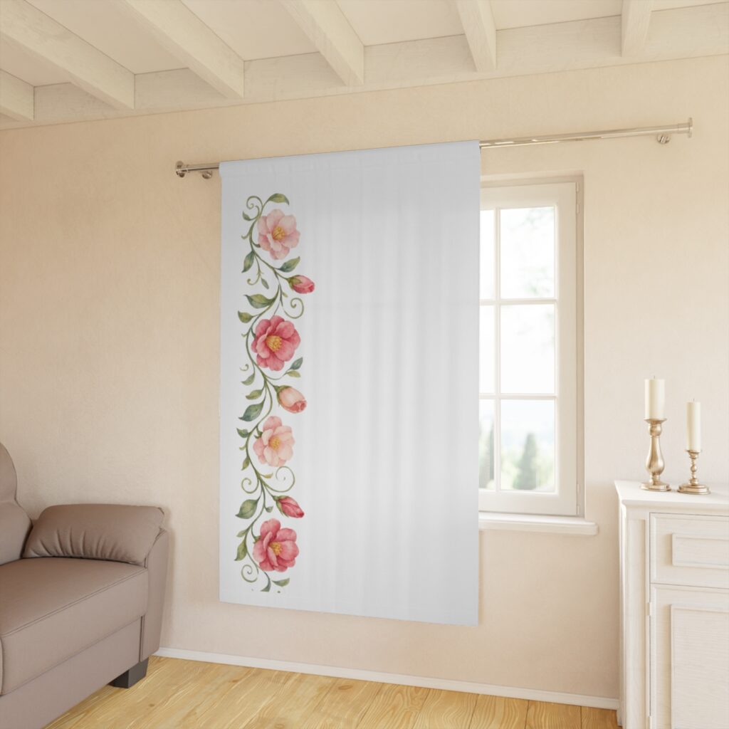 Floral Window Curtain