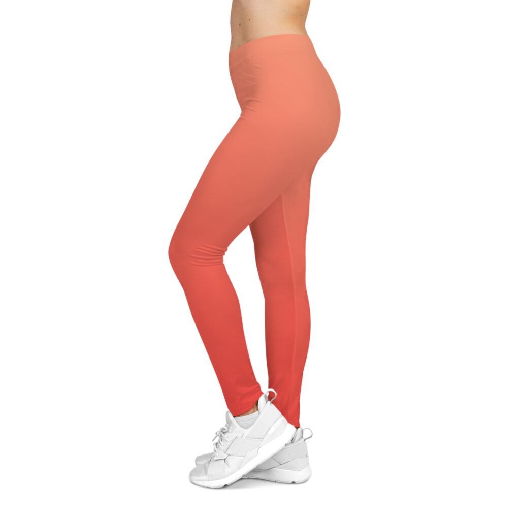 Coral Gradient Women's Leggings