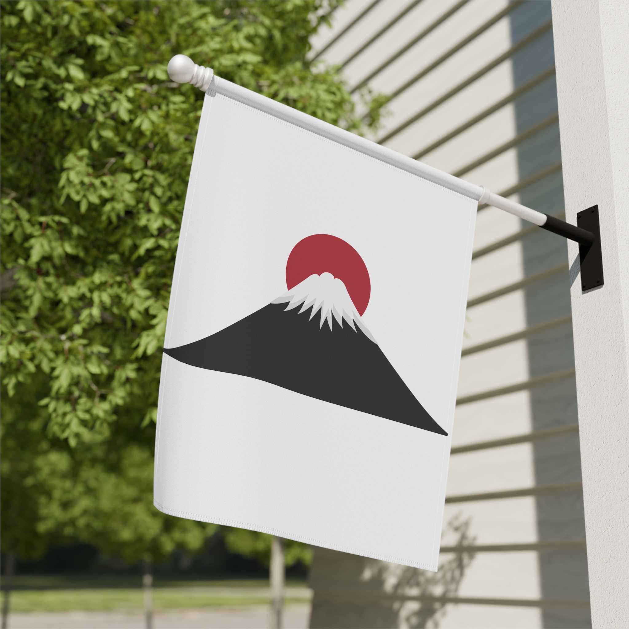 Mount Fuji Garden Flag — Minimal Japanese Sunrise House Banner - Image 10