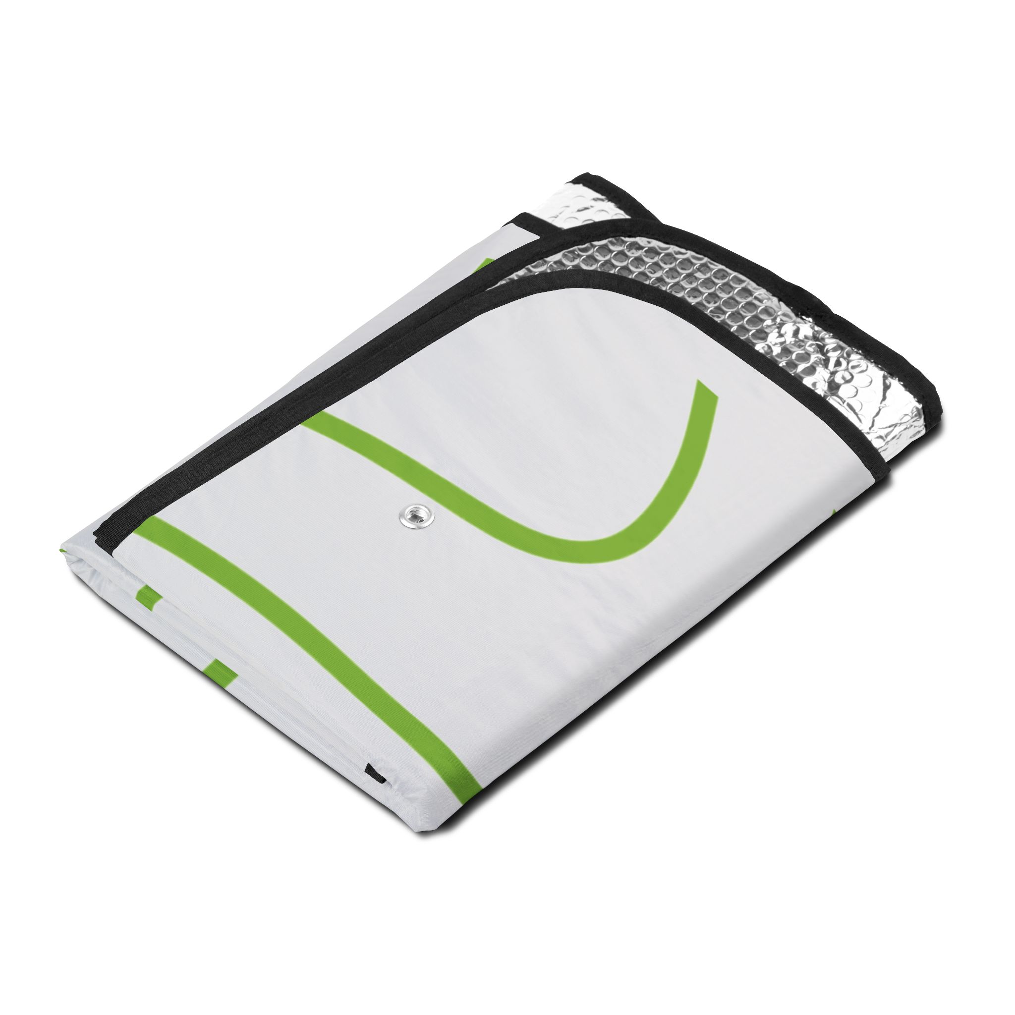 Green Contour Line Car Sun Shade - Image 9