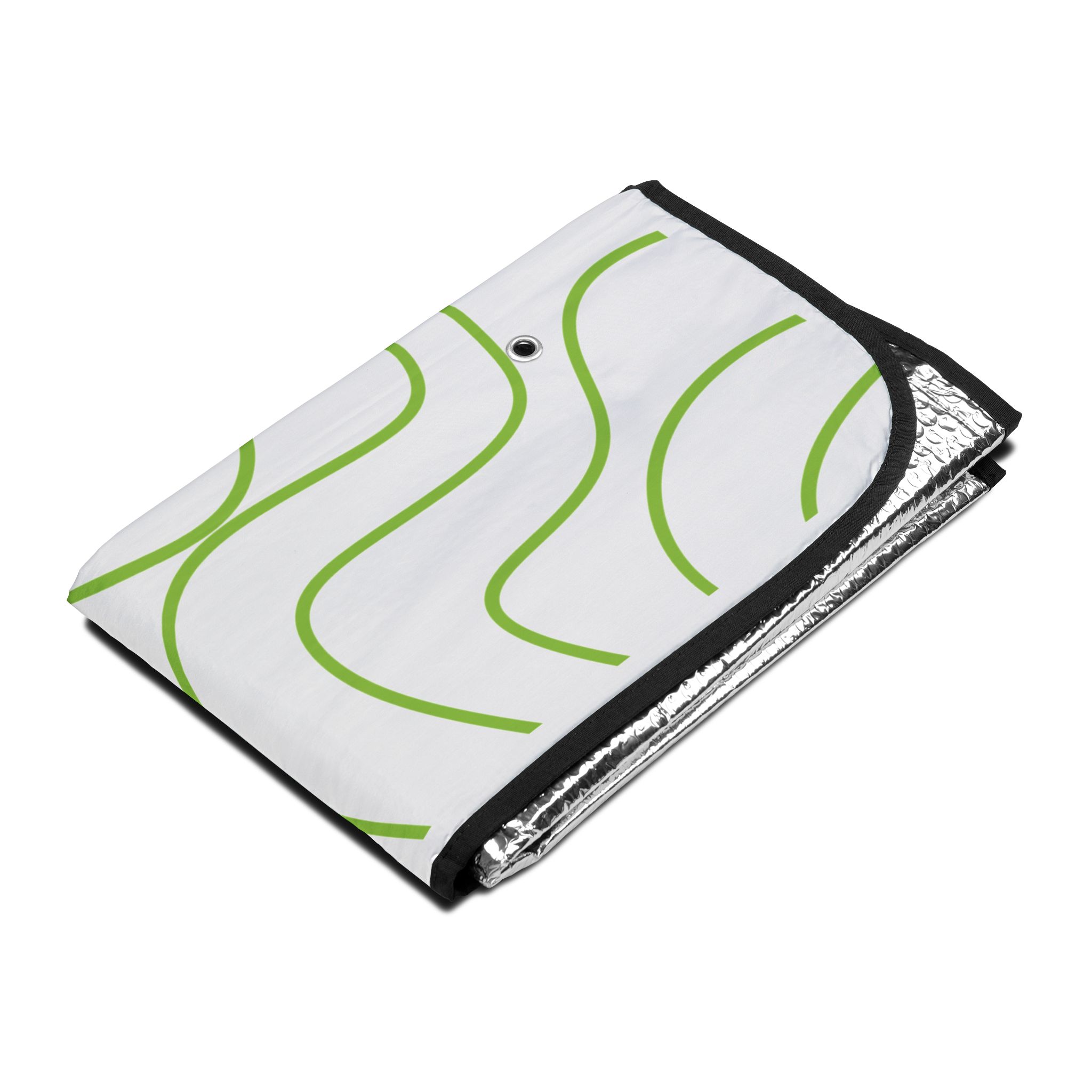 Green Contour Line Car Sun Shade - Image 5