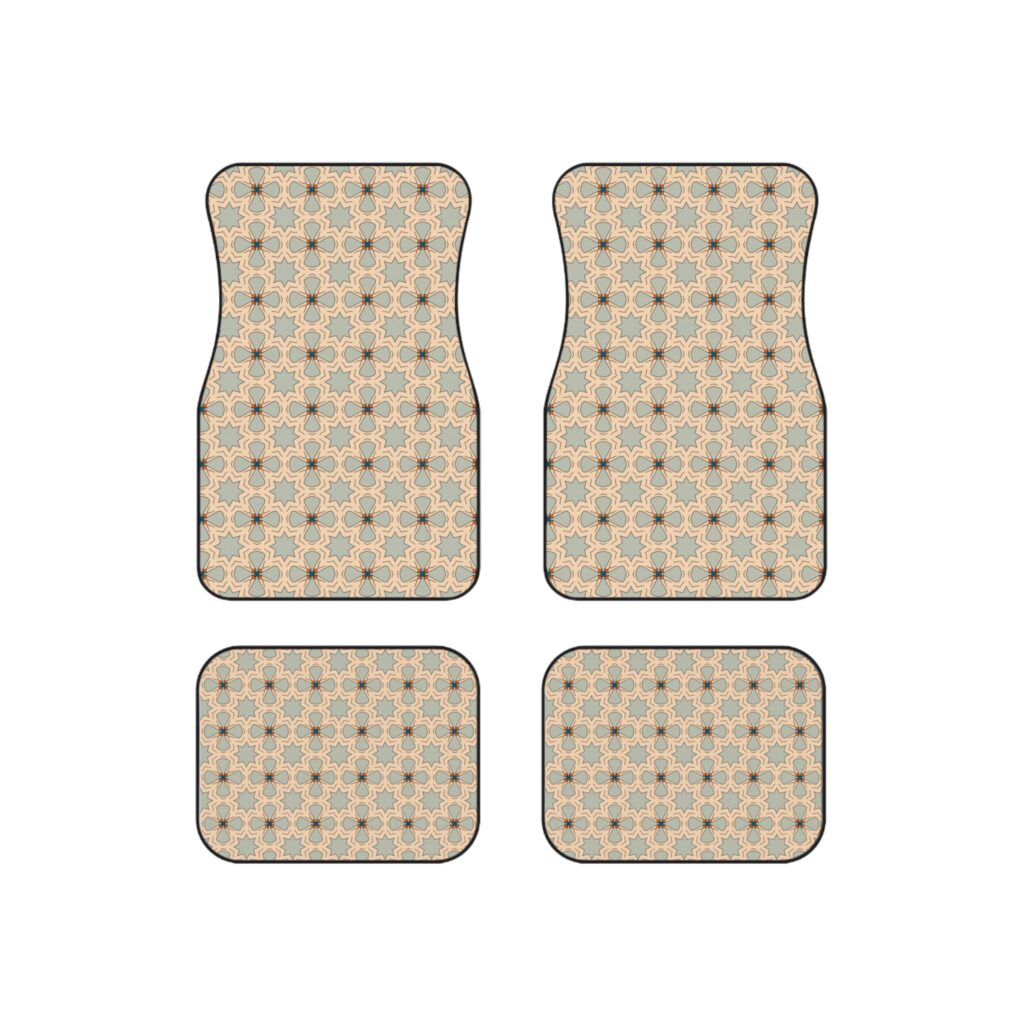 Geometric Boho Car Mats Set of 4