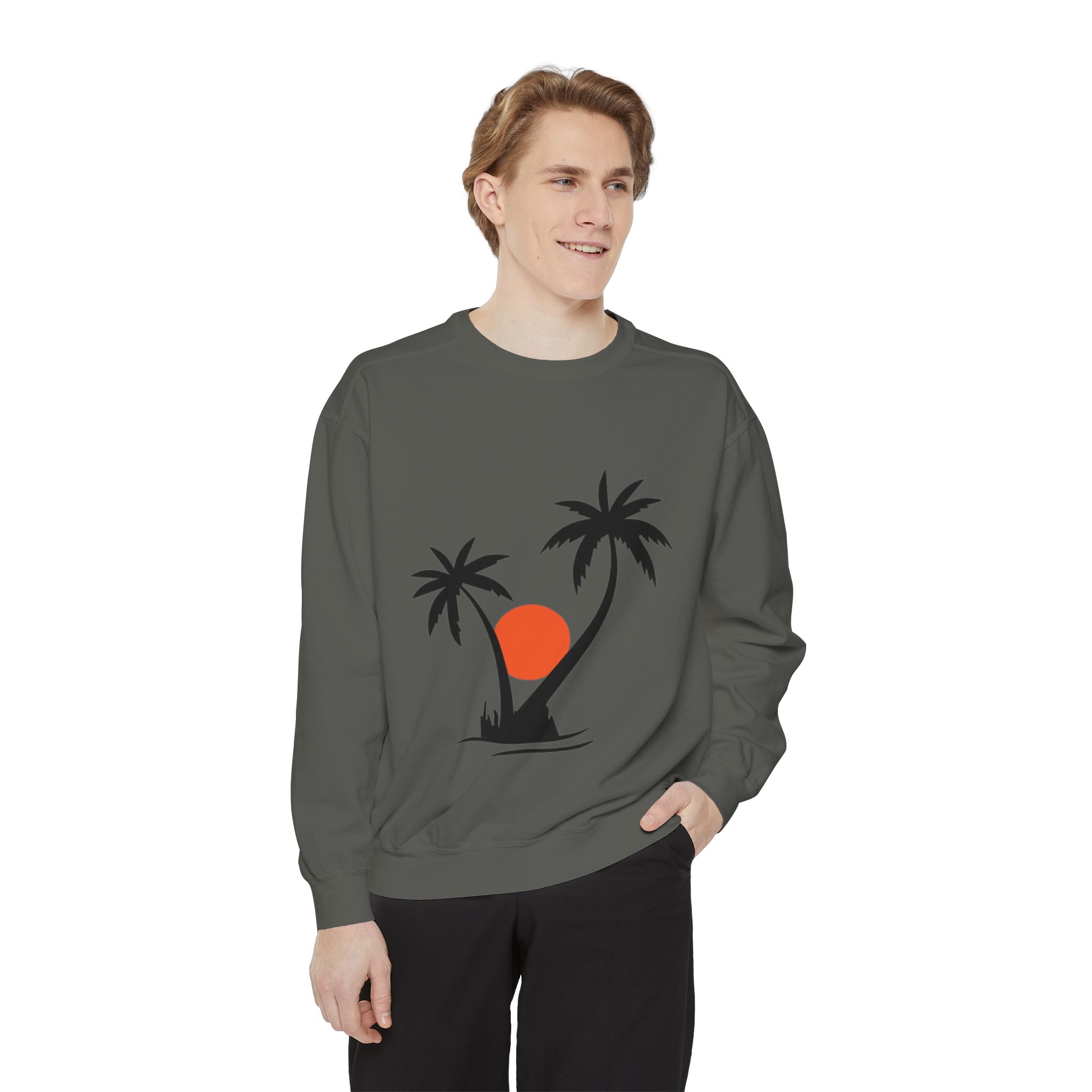 Tropical Palm Tree Sunset Sweatshirt - Image 18