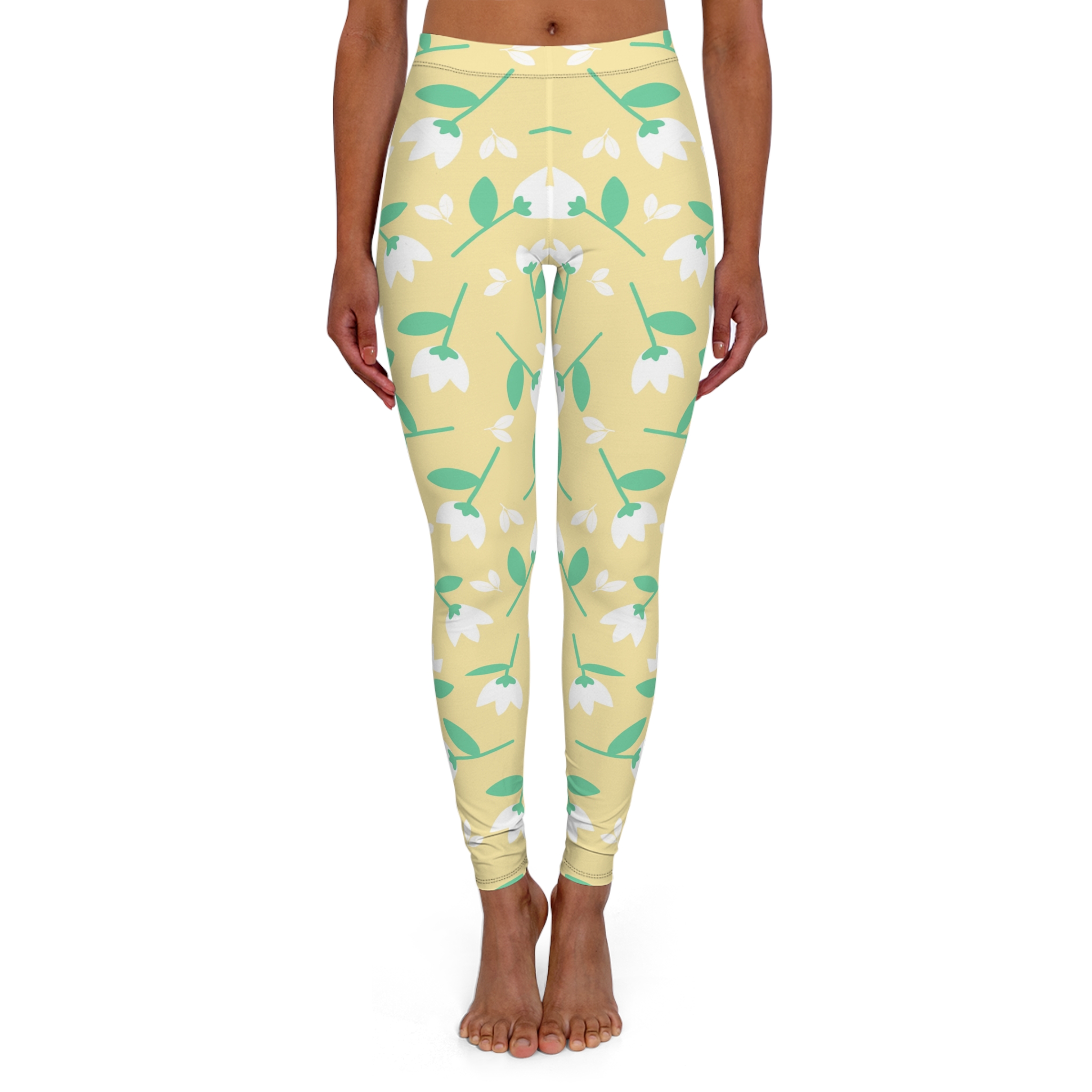 Floral Pattern Leggings – Spring Botanical Activewear - Image 5