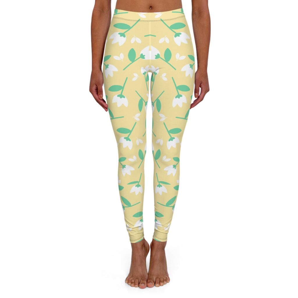 Floral Pattern Leggings – Spring Botanical Activewear