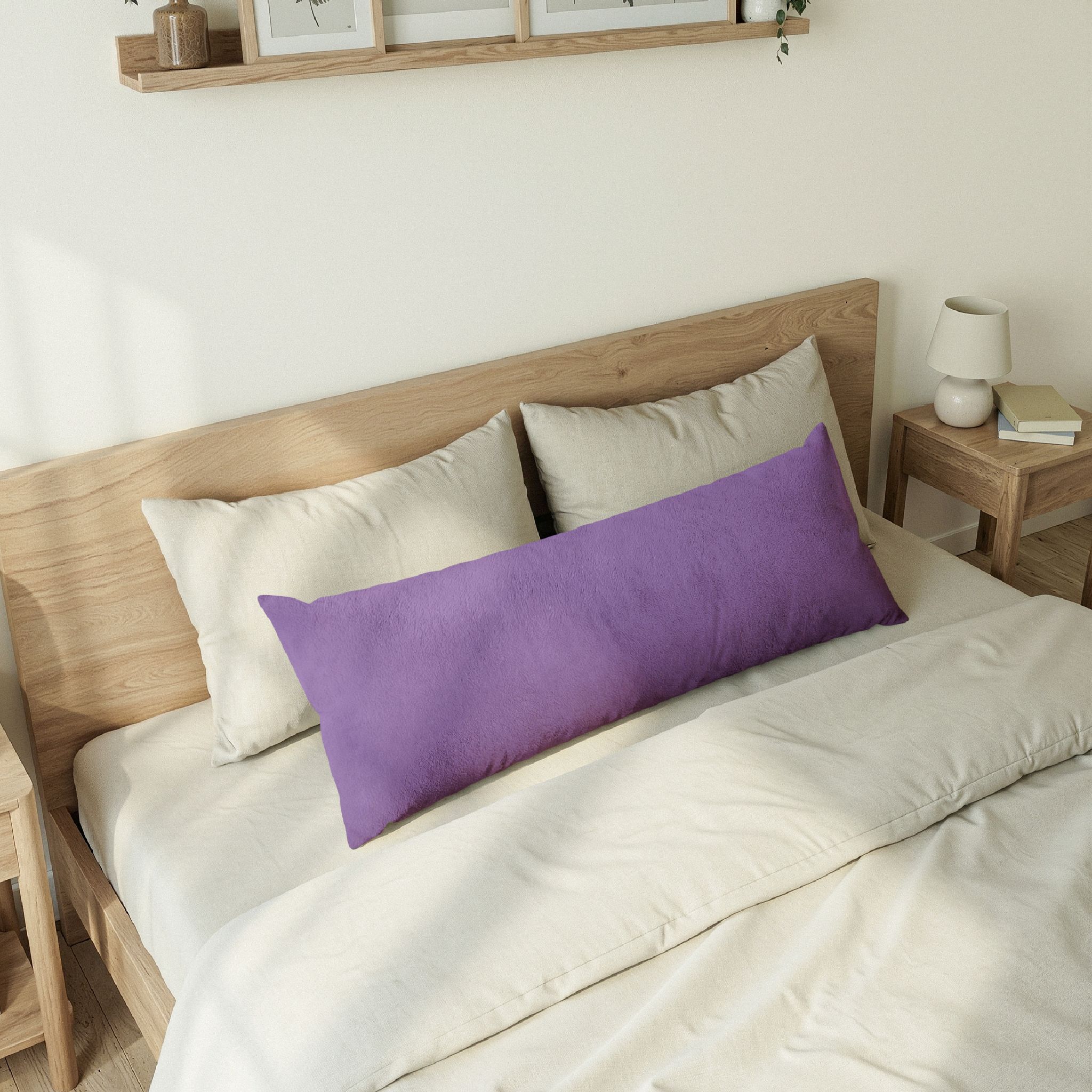 Purple Body Pillow – Cozy Bedroom Comfort Cushion - Image 6