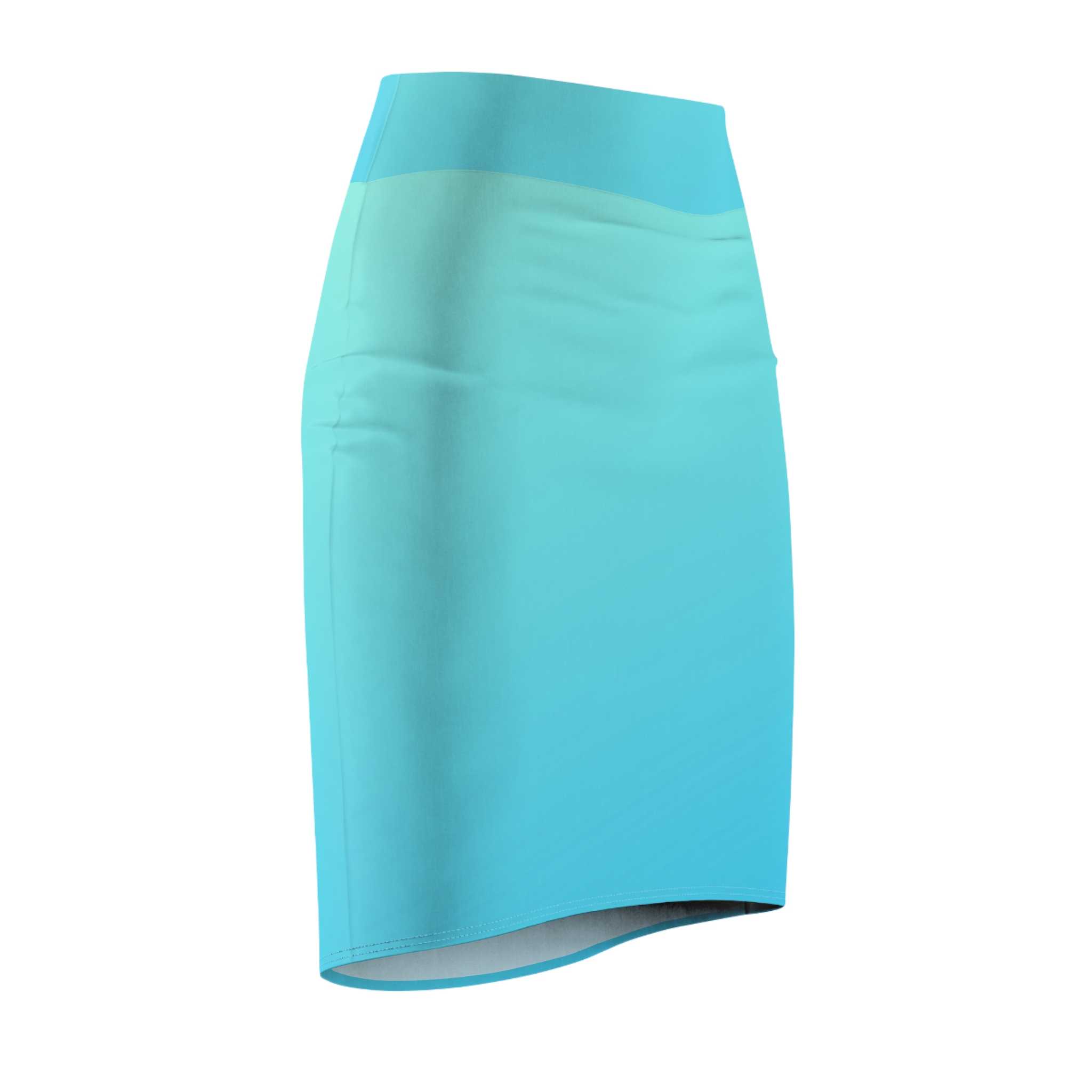 Turquoise Pencil Skirt - Image 4
