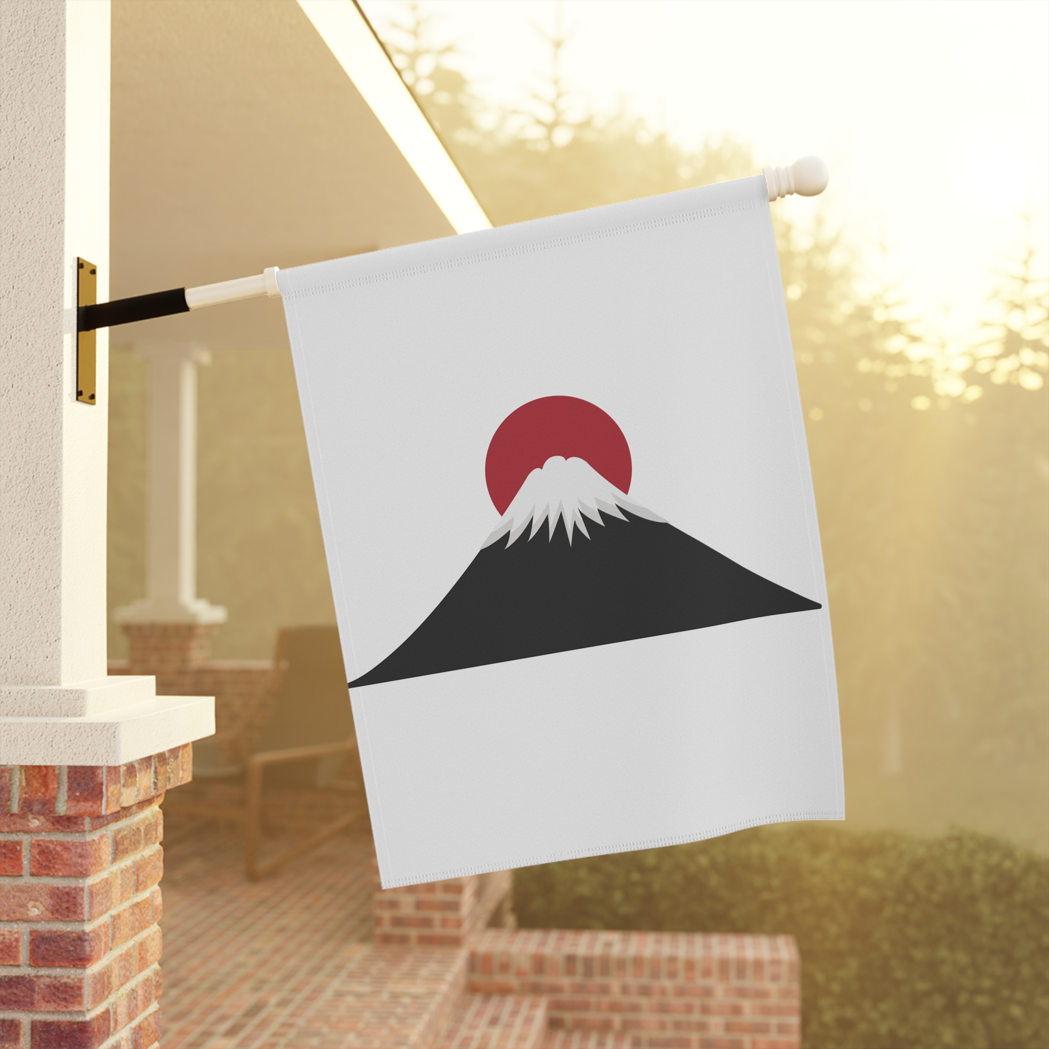 Mount Fuji Garden Flag — Minimal Japanese Sunrise House Banner - Image 9