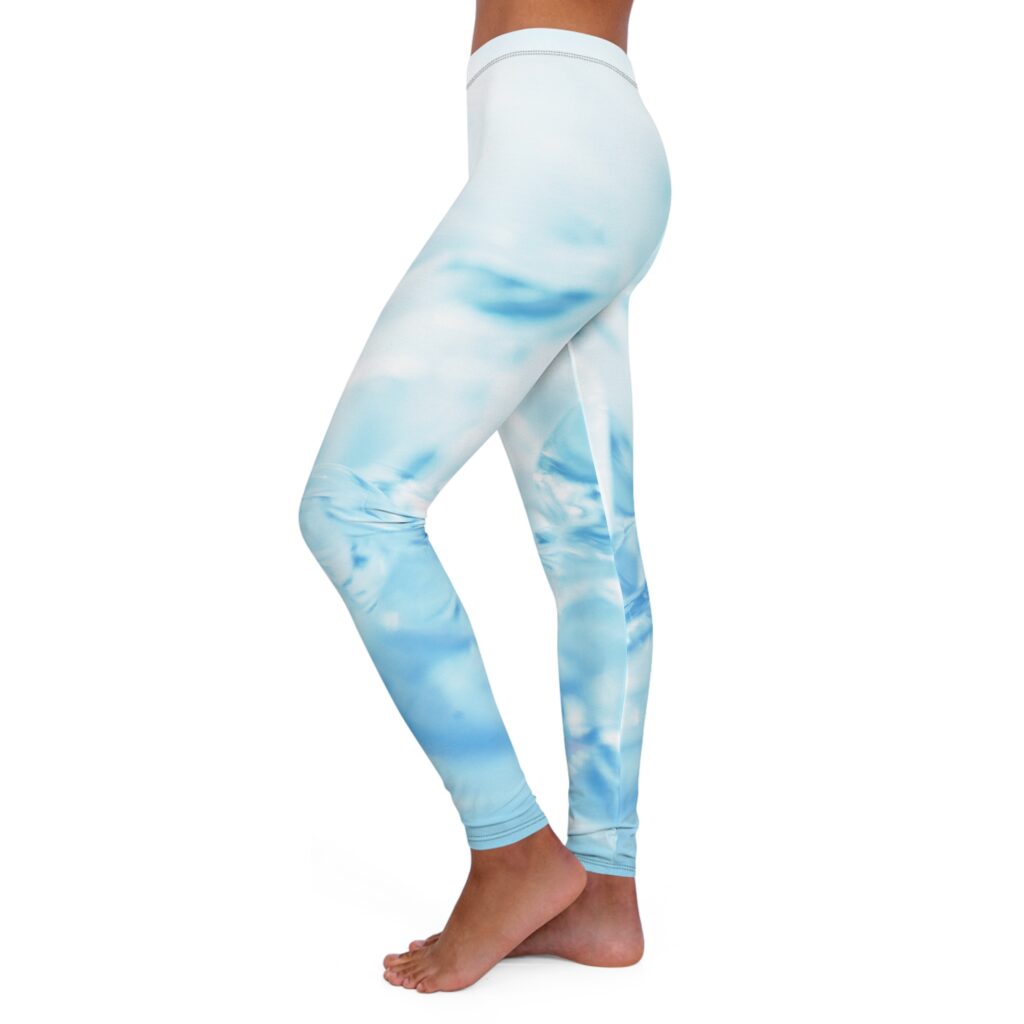 Sky Blue Tie-Dye Leggings