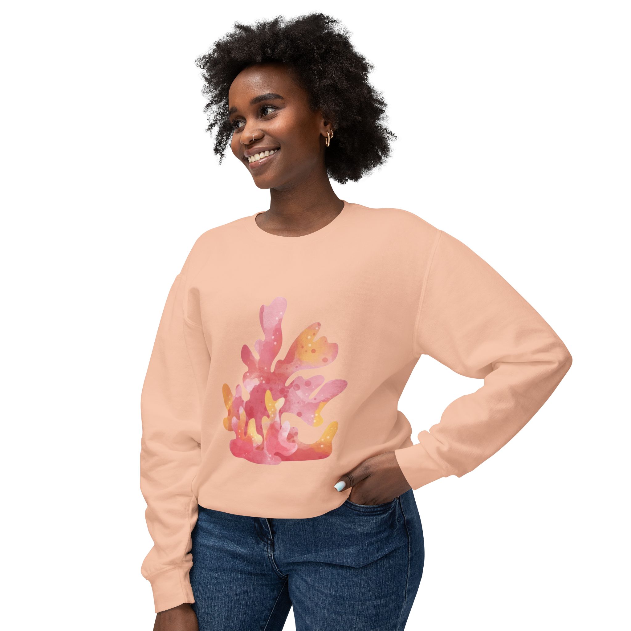 Colorful Abstract Floral Art Sweatshirt
