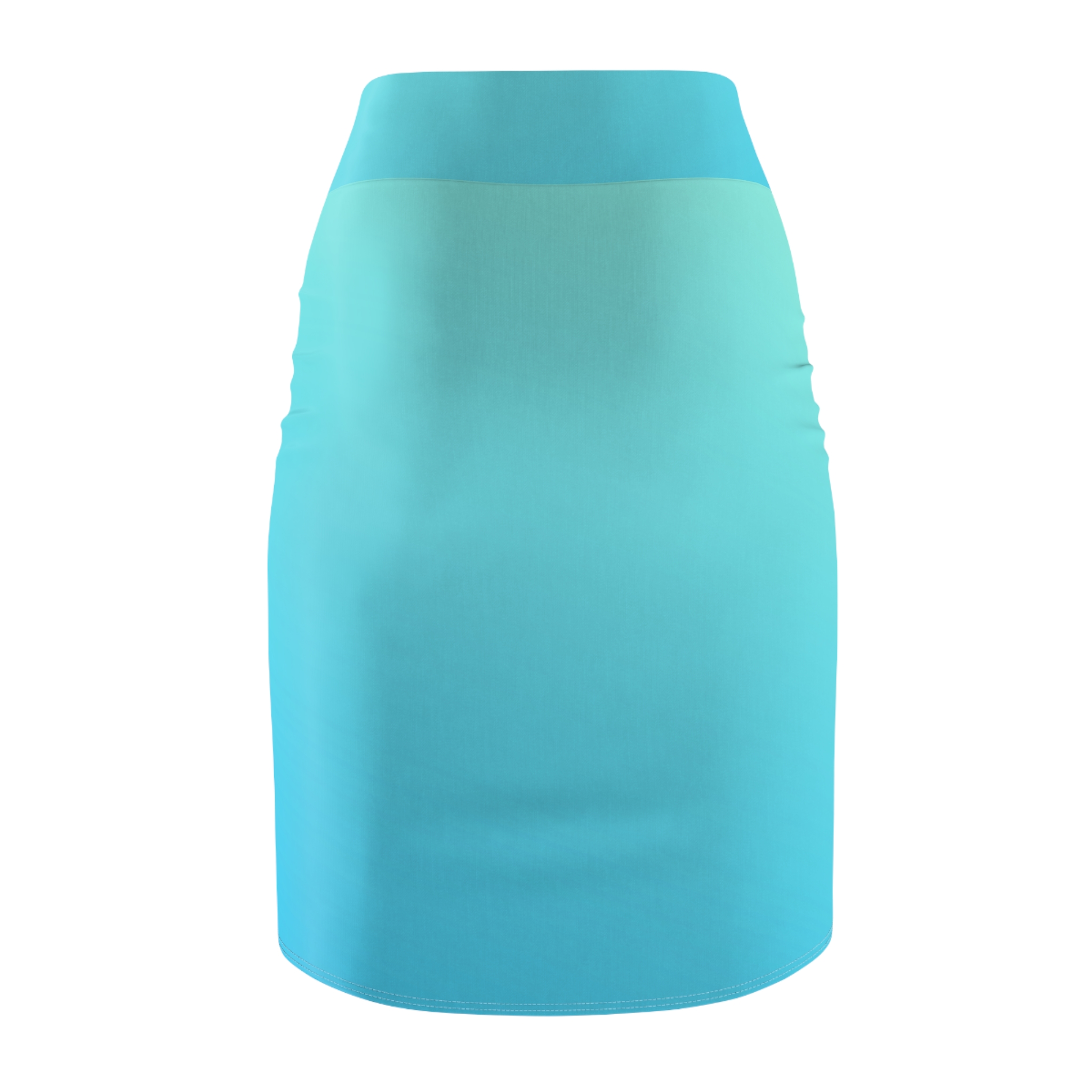 Turquoise Pencil Skirt - Image 3