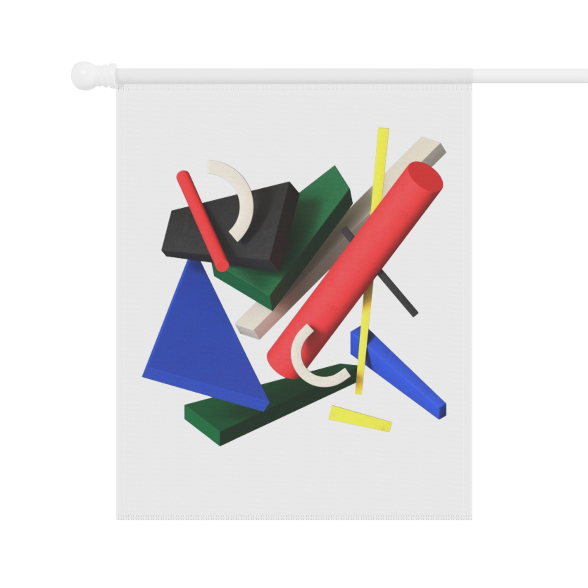 Abstract Geometric Garden Flag - Modern Outdoor House Banner - Image 6
